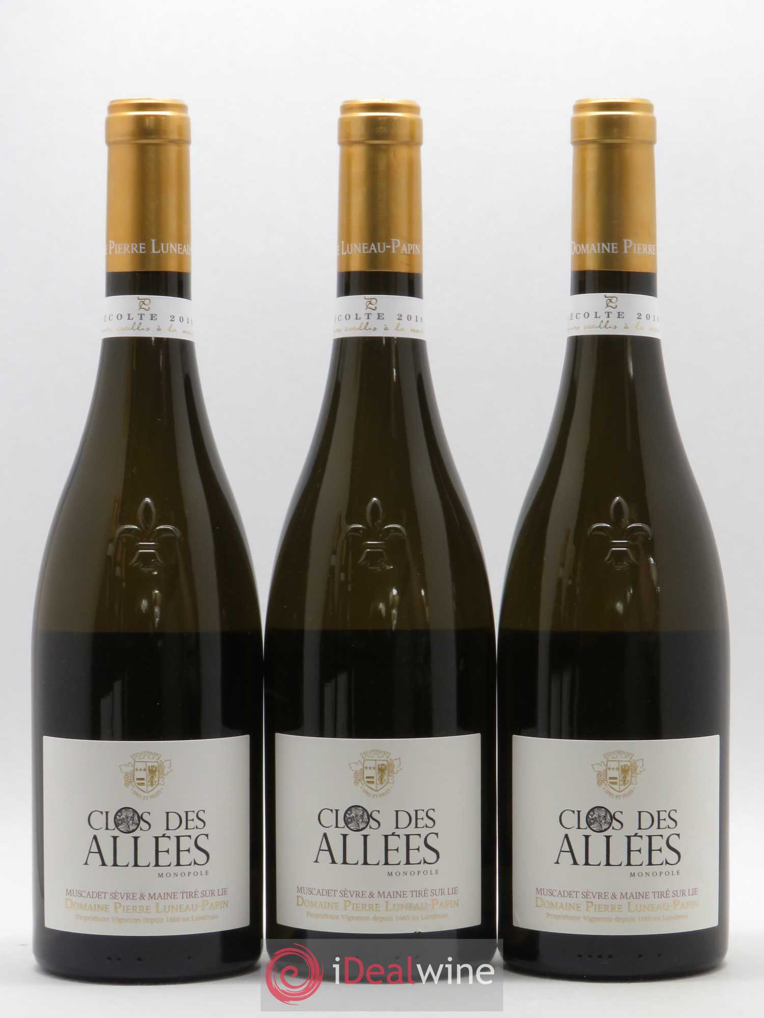 Muscadet-Sèvre-et-Maine sur lie Clos des Allées Luneau-Papin 2018 - Lot de 6 bouteilles - 2