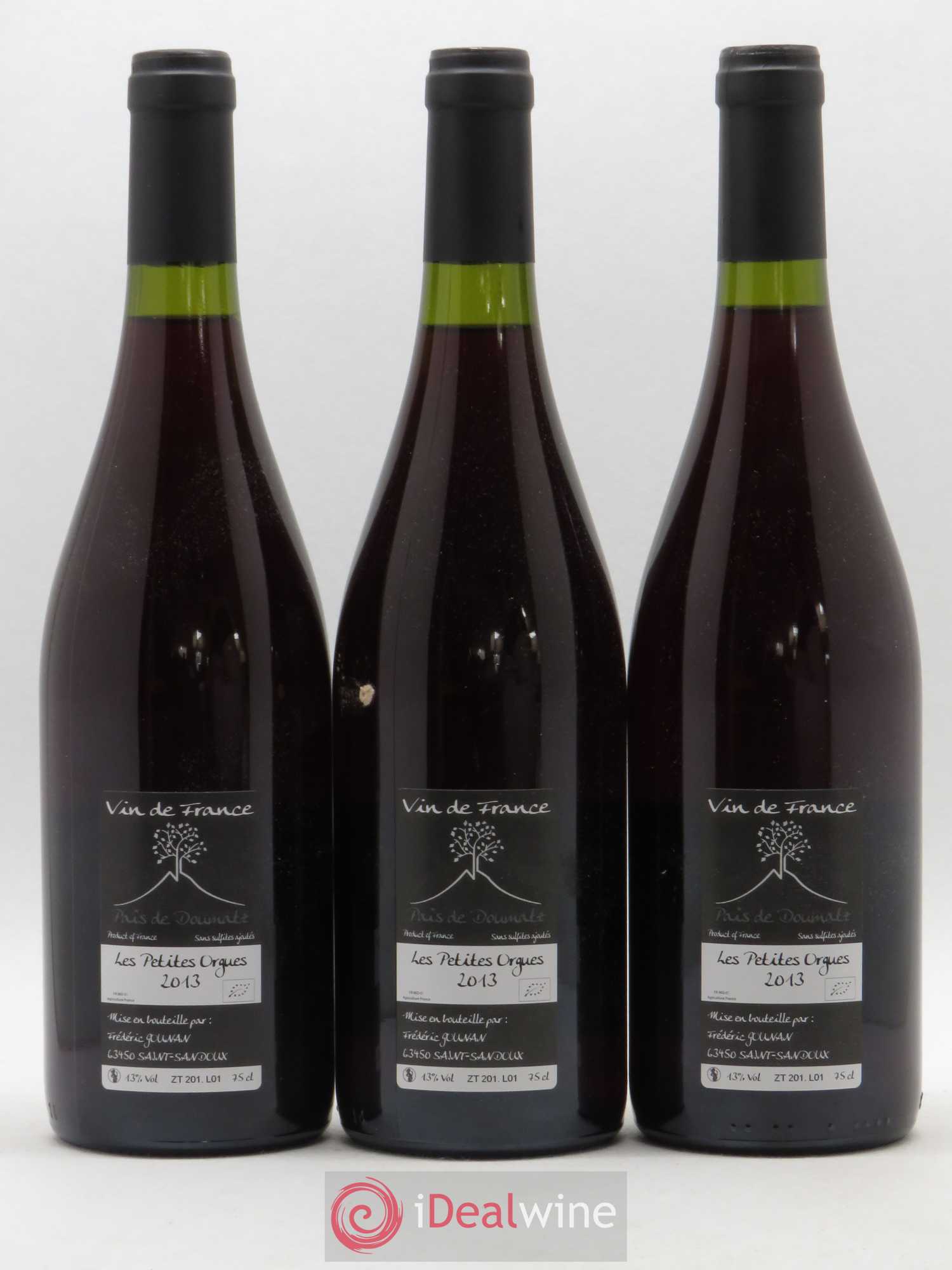 Vin de France Les Petites Orgues Vignoble de l'Arbre Blanc 2013 - Lotto di 3 bottiglie - 1