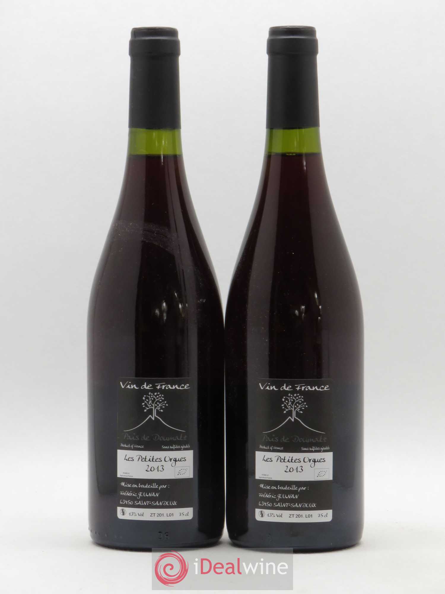 Vin de France Les Petites Orgues Vignoble de l'Arbre Blanc 2013 - Lot de 2 bouteilles - 1