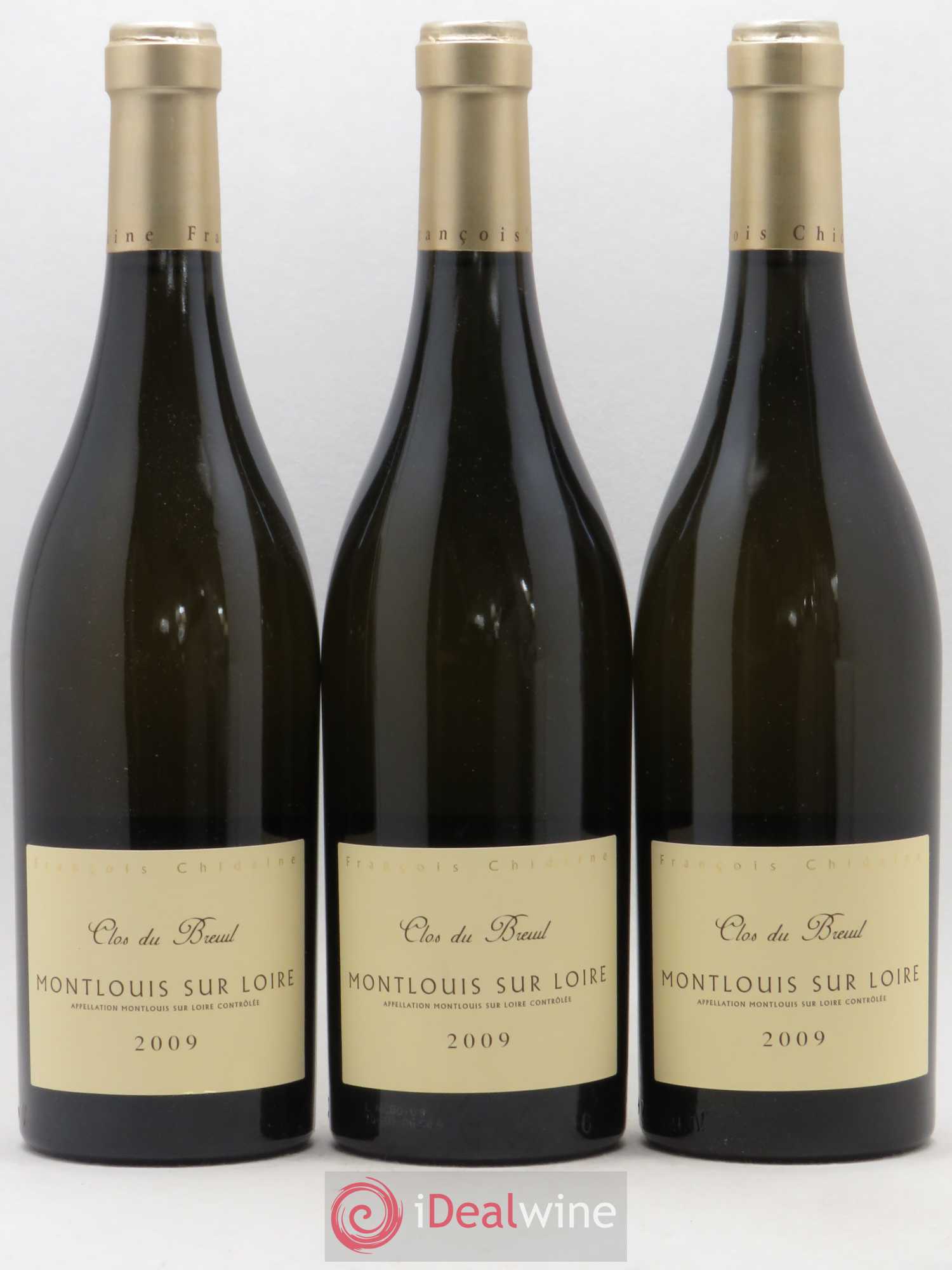 Montlouis-sur-Loire Clos du Breuil François Chidaine 2009 - Lot de 3 bouteilles - 0