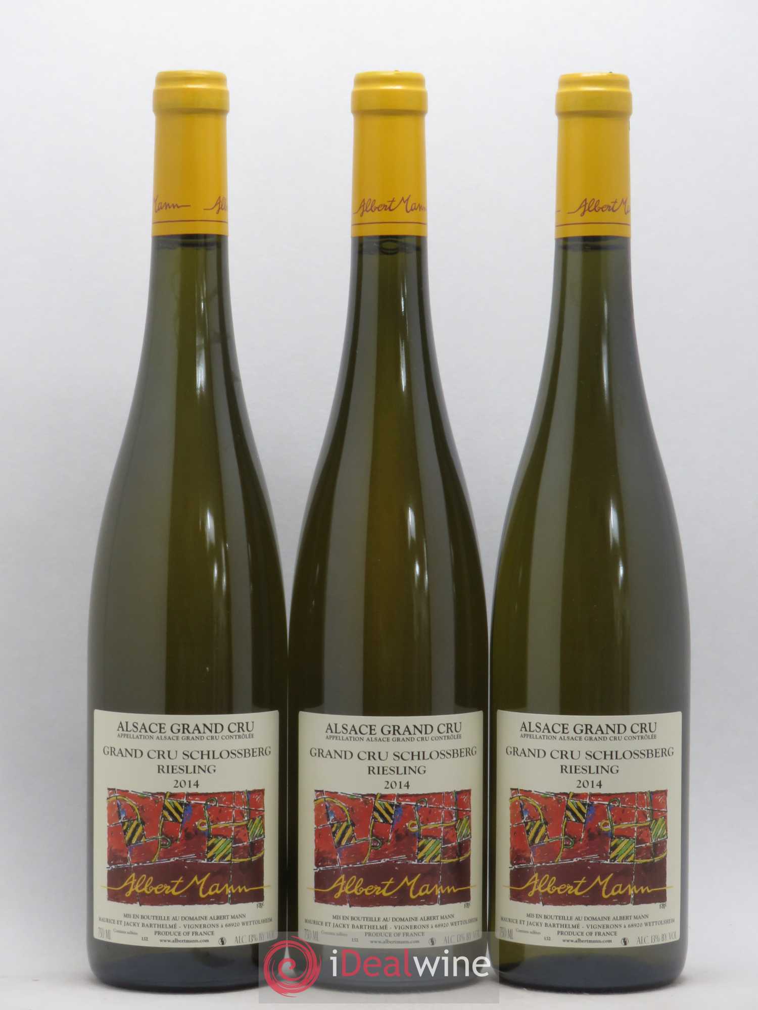 Alsace Riesling Grand Cru Schlossberg Albert Mann 2014 - Lot de 3 bouteilles - 0