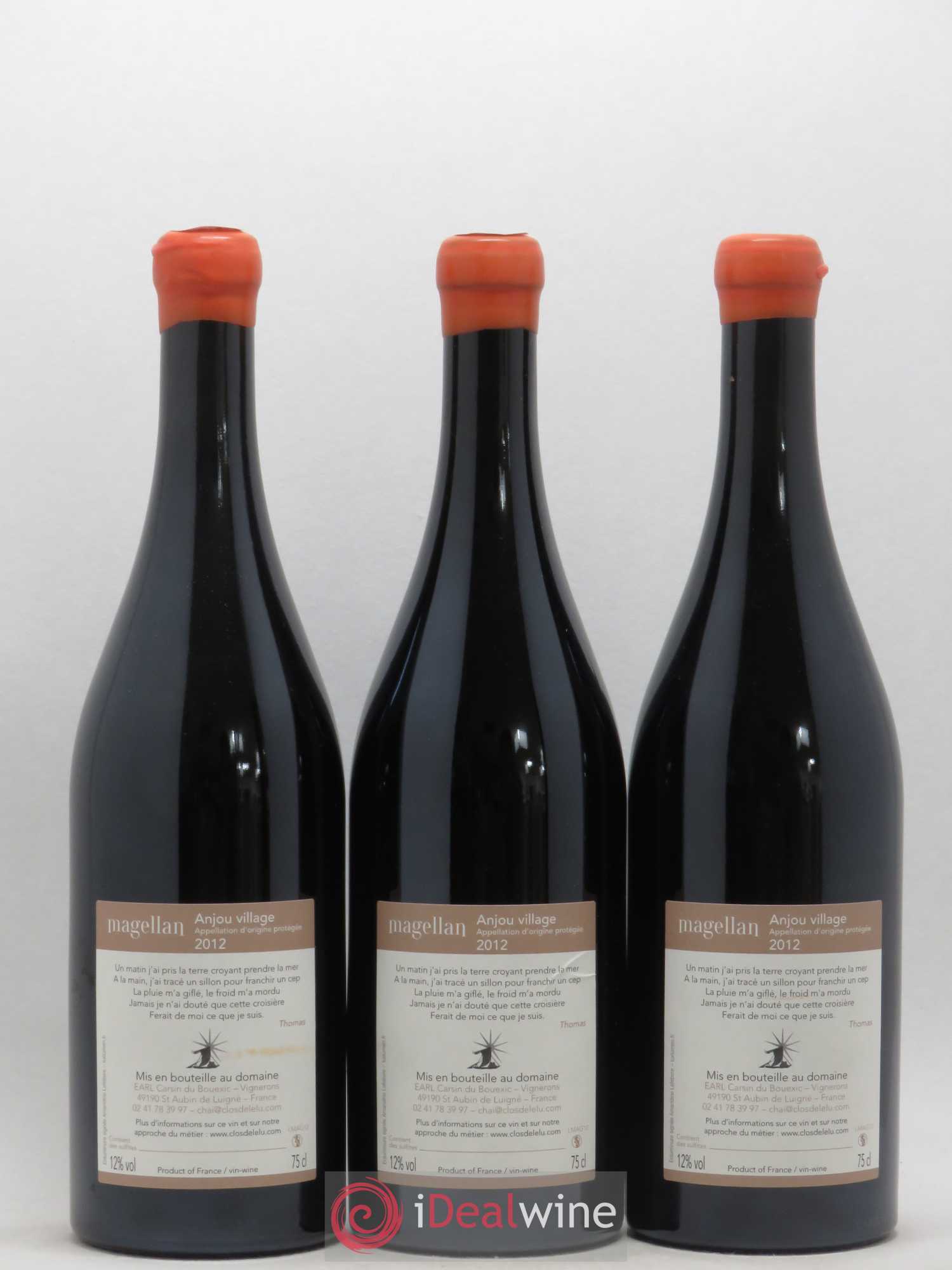 Anjou Village Magellan Clos De L'Elu 2012 - Posten von 3 Flaschen - 1