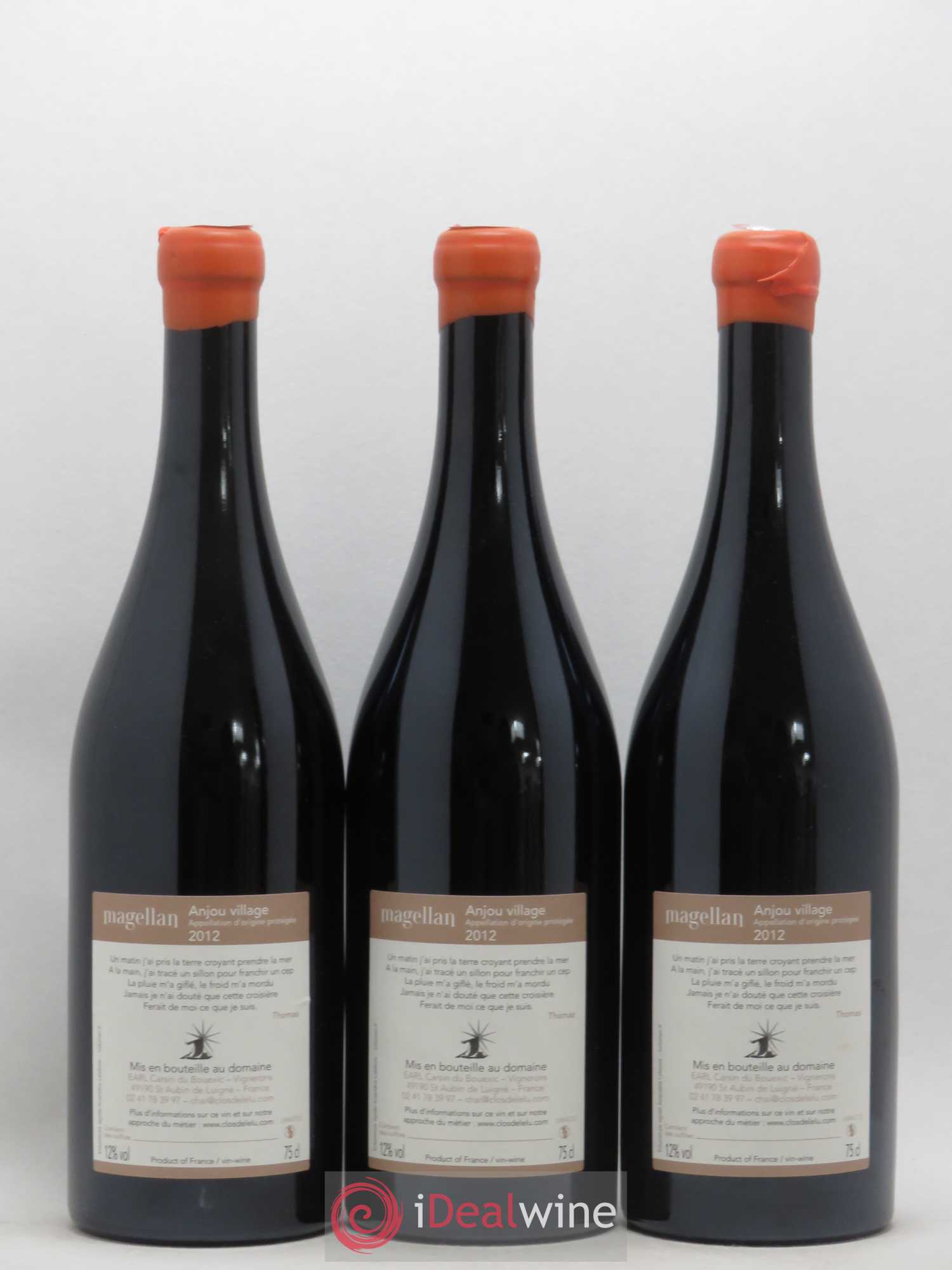 Anjou Village Magellan Clos De L'Elu 2012 - Posten von 3 Flaschen - 1