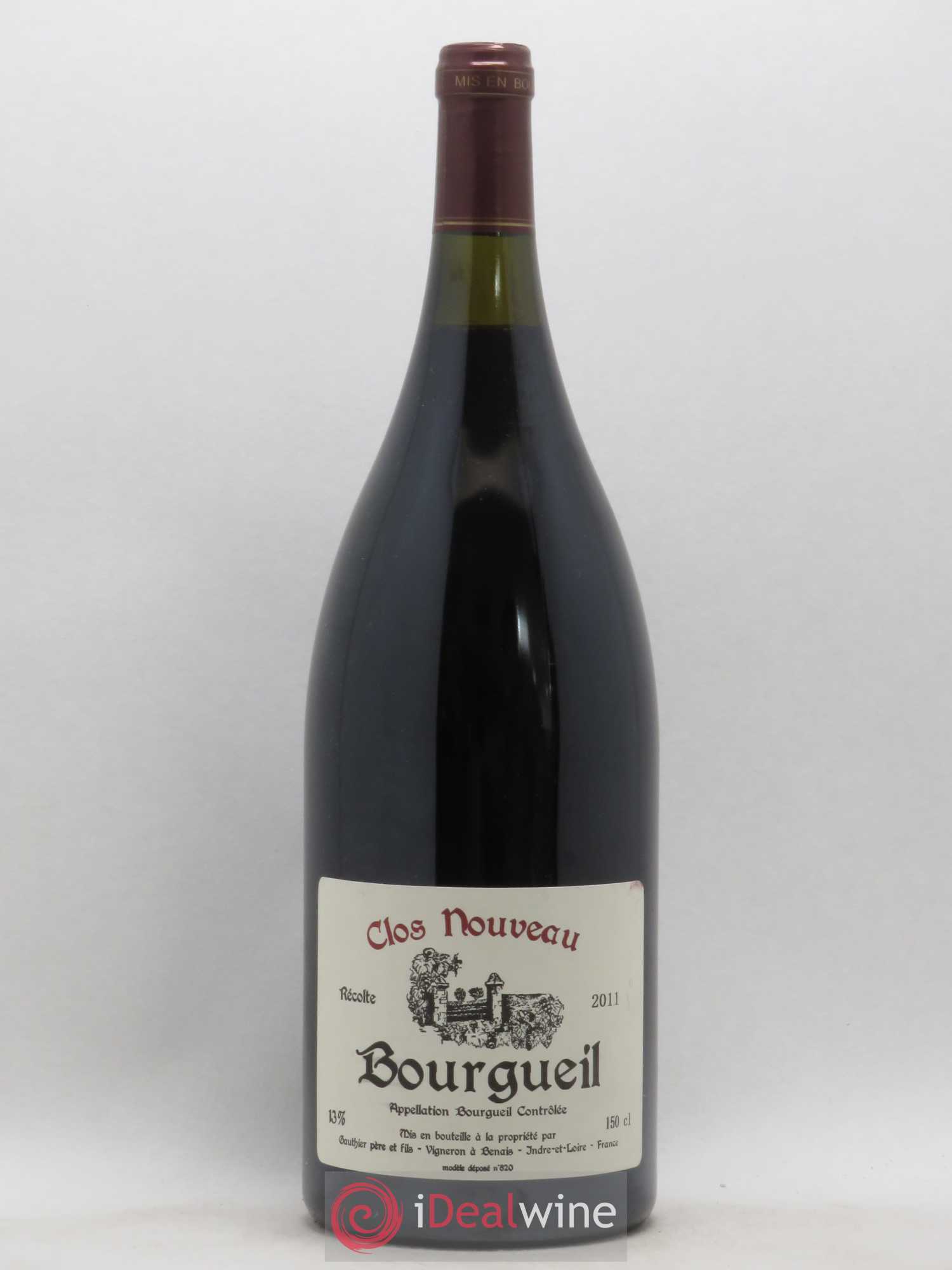 Bourgueil Clos Nouveau Domaine du Bel Air 2011 - Lot de 1 magnum - 0