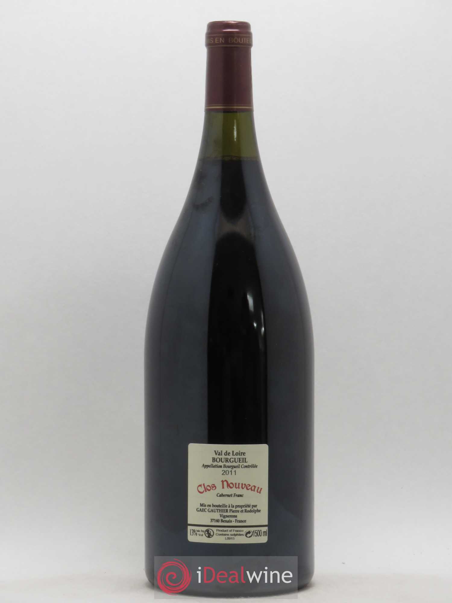 Bourgueil Clos Nouveau Domaine du Bel Air 2011 - Lot de 1 magnum - 1