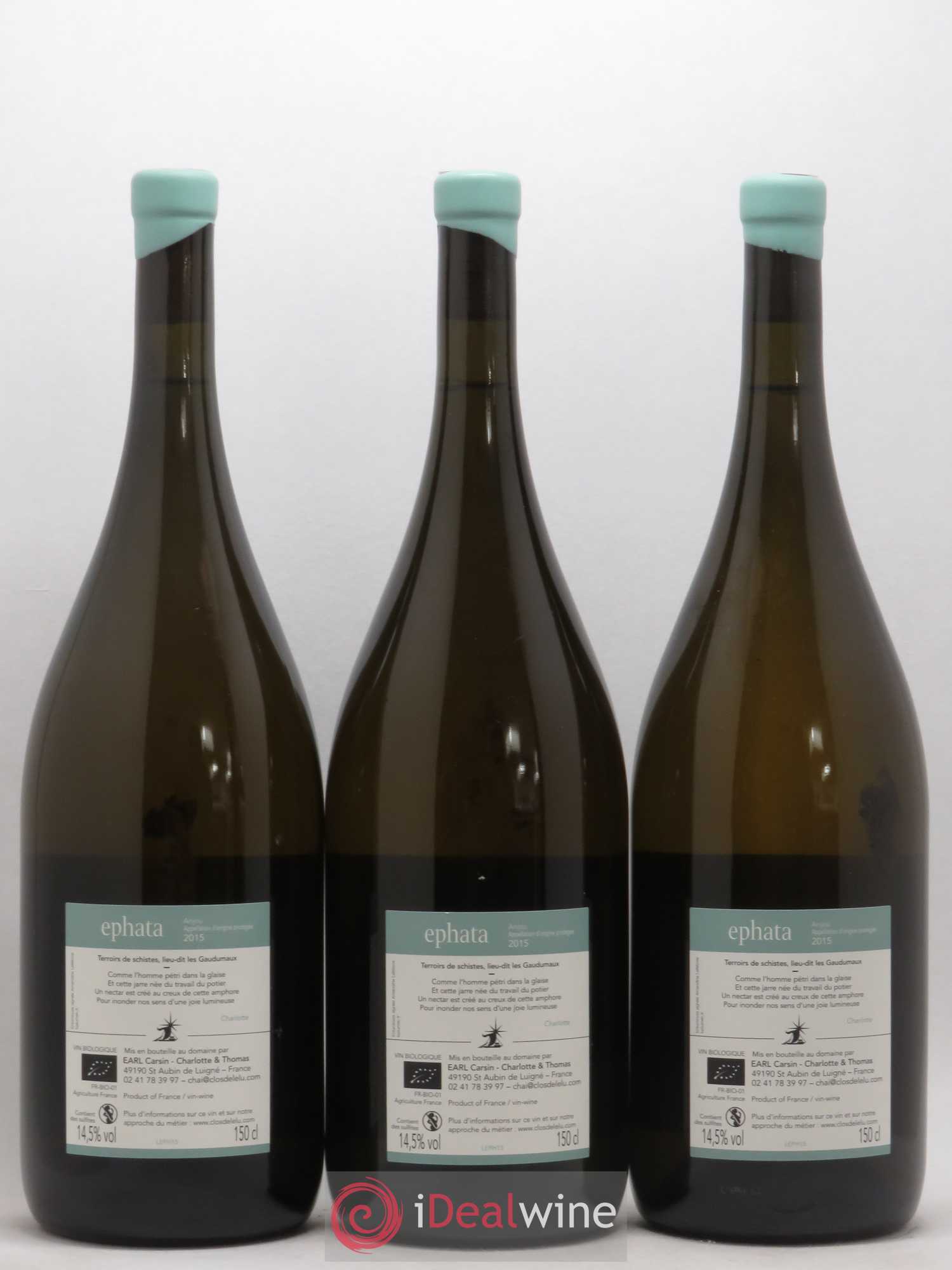 Anjou Ephata Clos De L'Elu 2015 - Lot de 3 magnums - 1