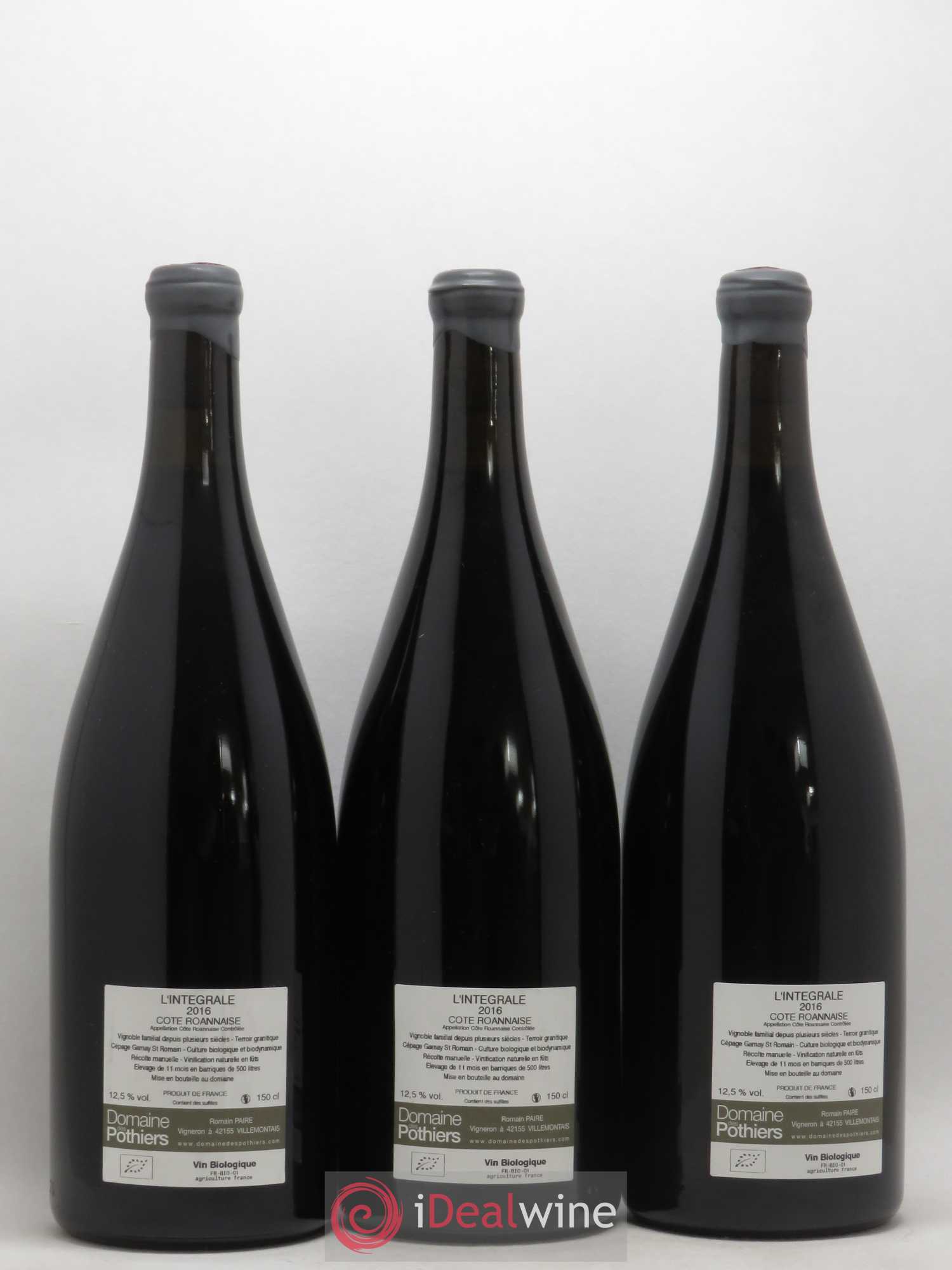 Côte Roannaise L'Intégrale Domaine des Pothiers 2016 - Lot de 3 magnums - 1