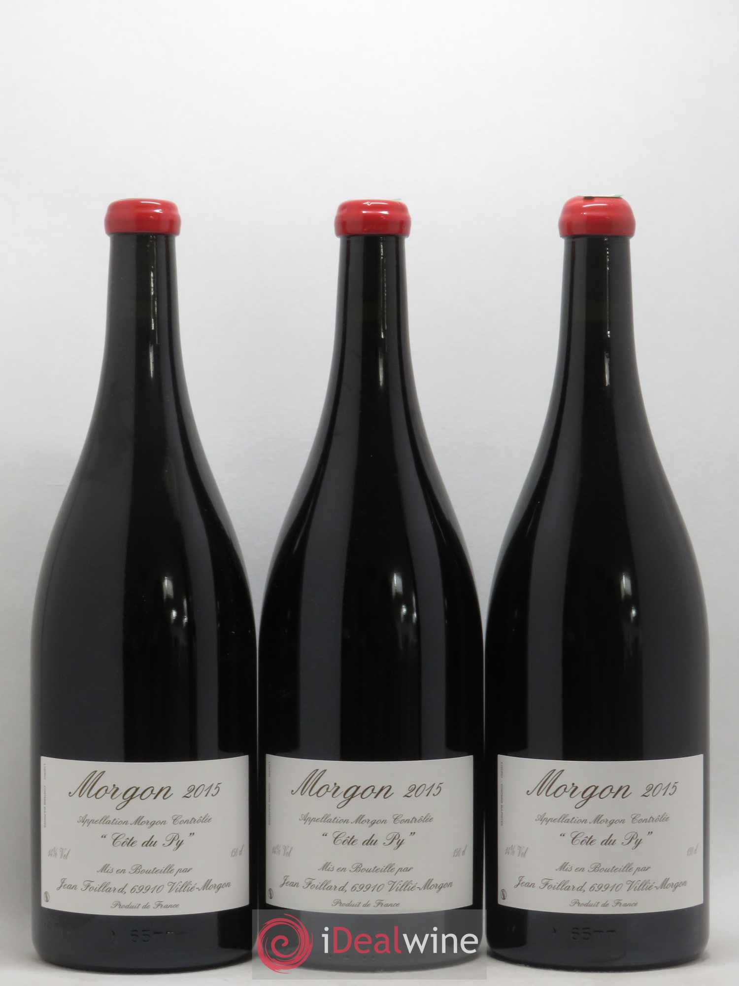 Morgon Côte du Py Jean Foillard 2015 - Lot de 3 magnums - 0