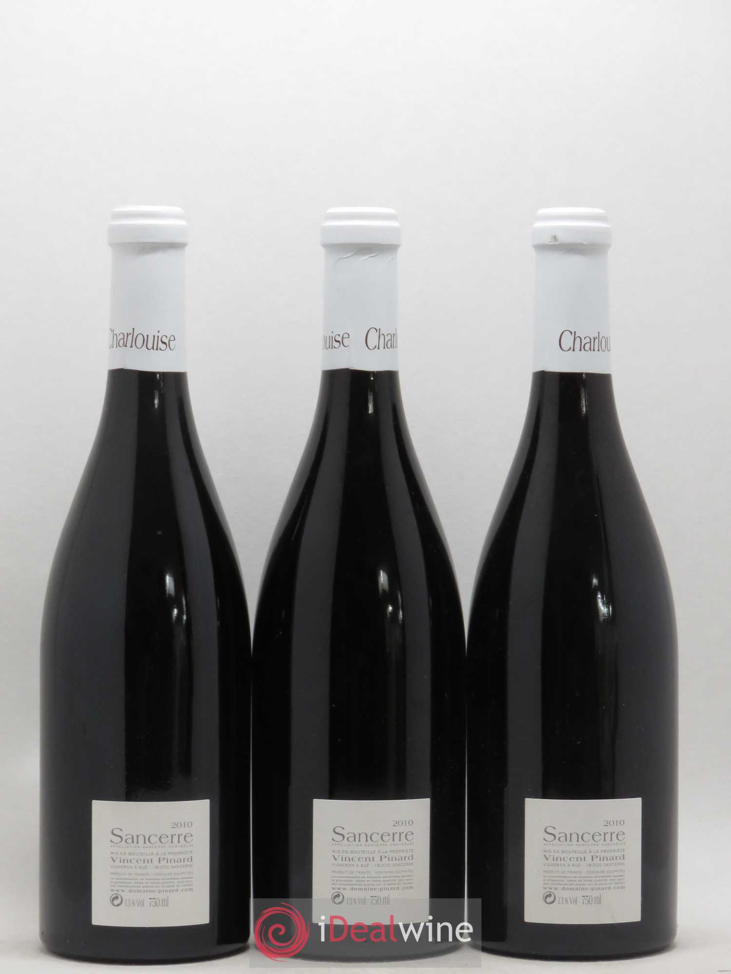 Sancerre Charlouise Vincent Pinard 2010 - Lot de 3 bouteilles - 1
