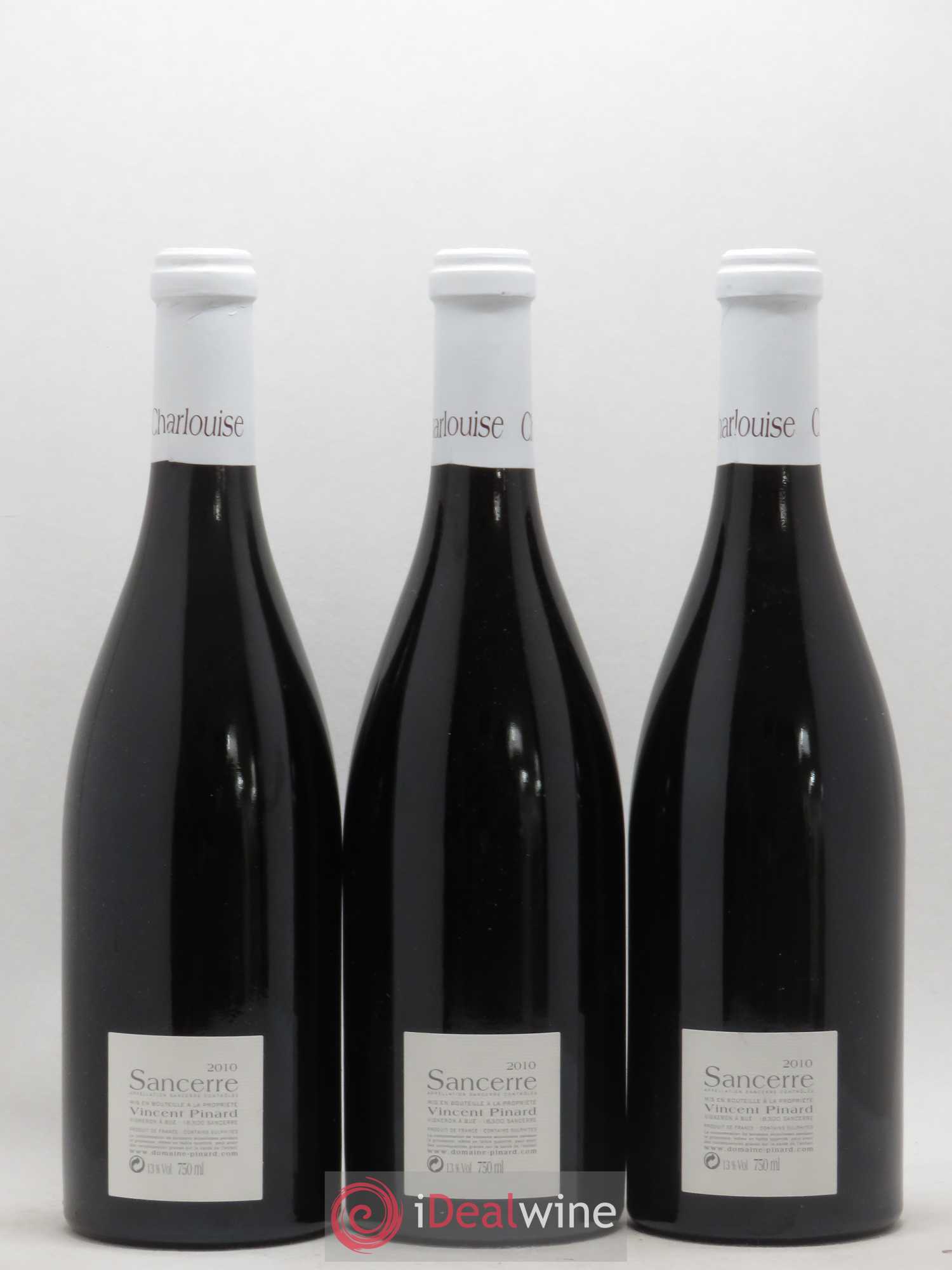 Sancerre Charlouise Vincent Pinard 2010 - Lot de 3 bouteilles - 1