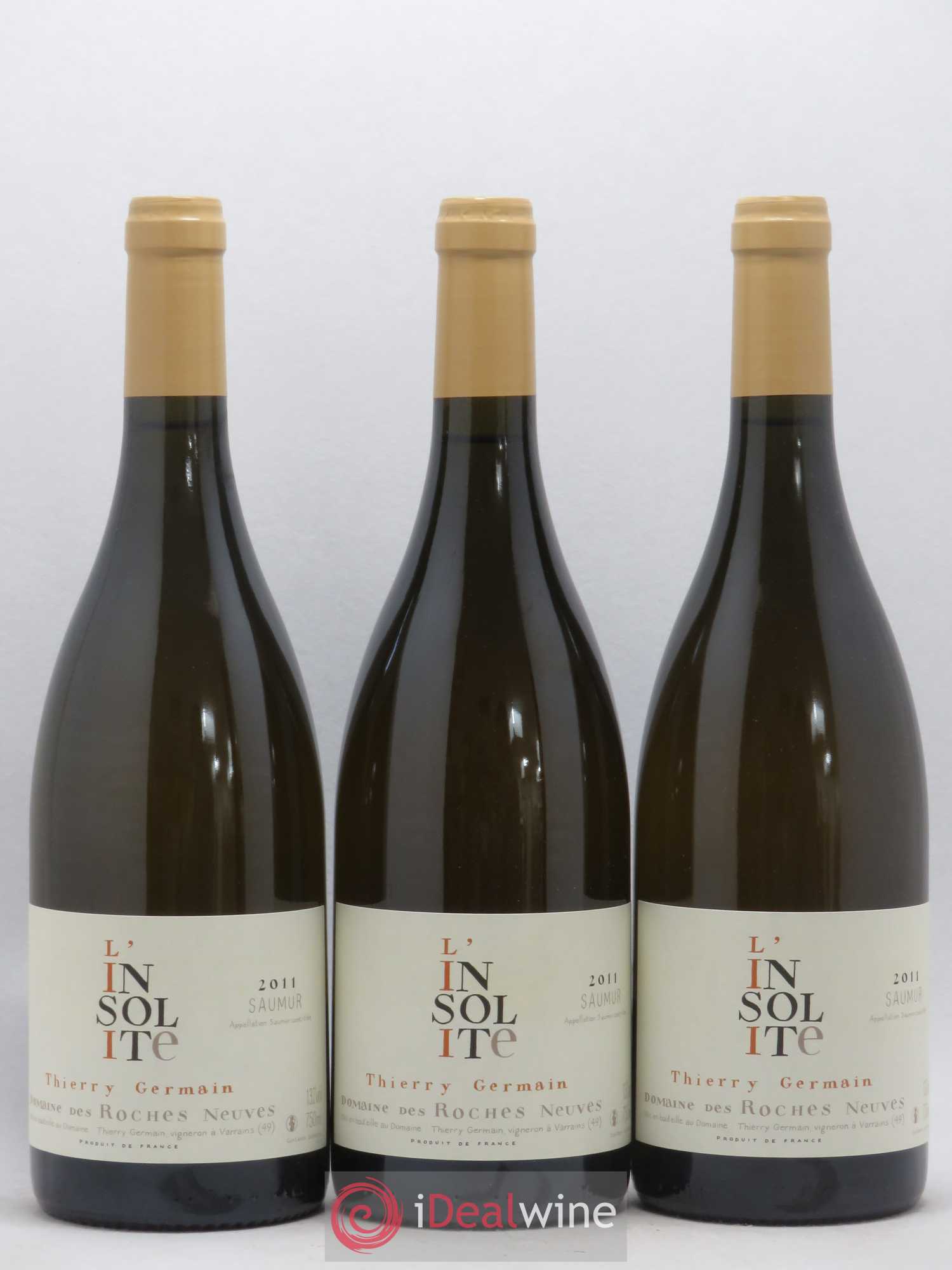 Saumur Insolite Domaine des Roches Neuves - Thierry Germain 2011 - Lot de 3 bouteilles - 0