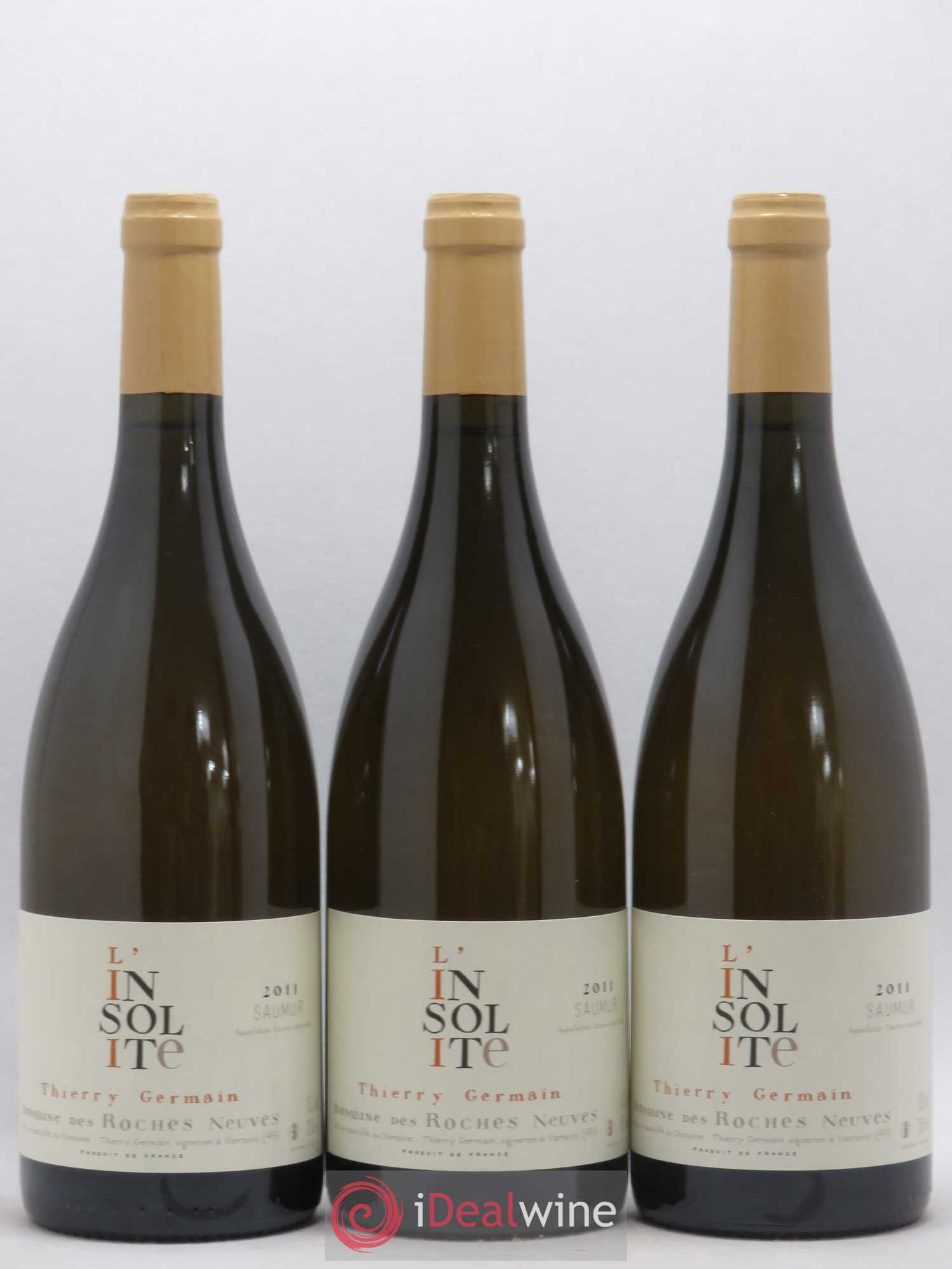 Saumur Insolite Domaine des Roches Neuves - Thierry Germain 2011 - Lot de 3 bouteilles - 0