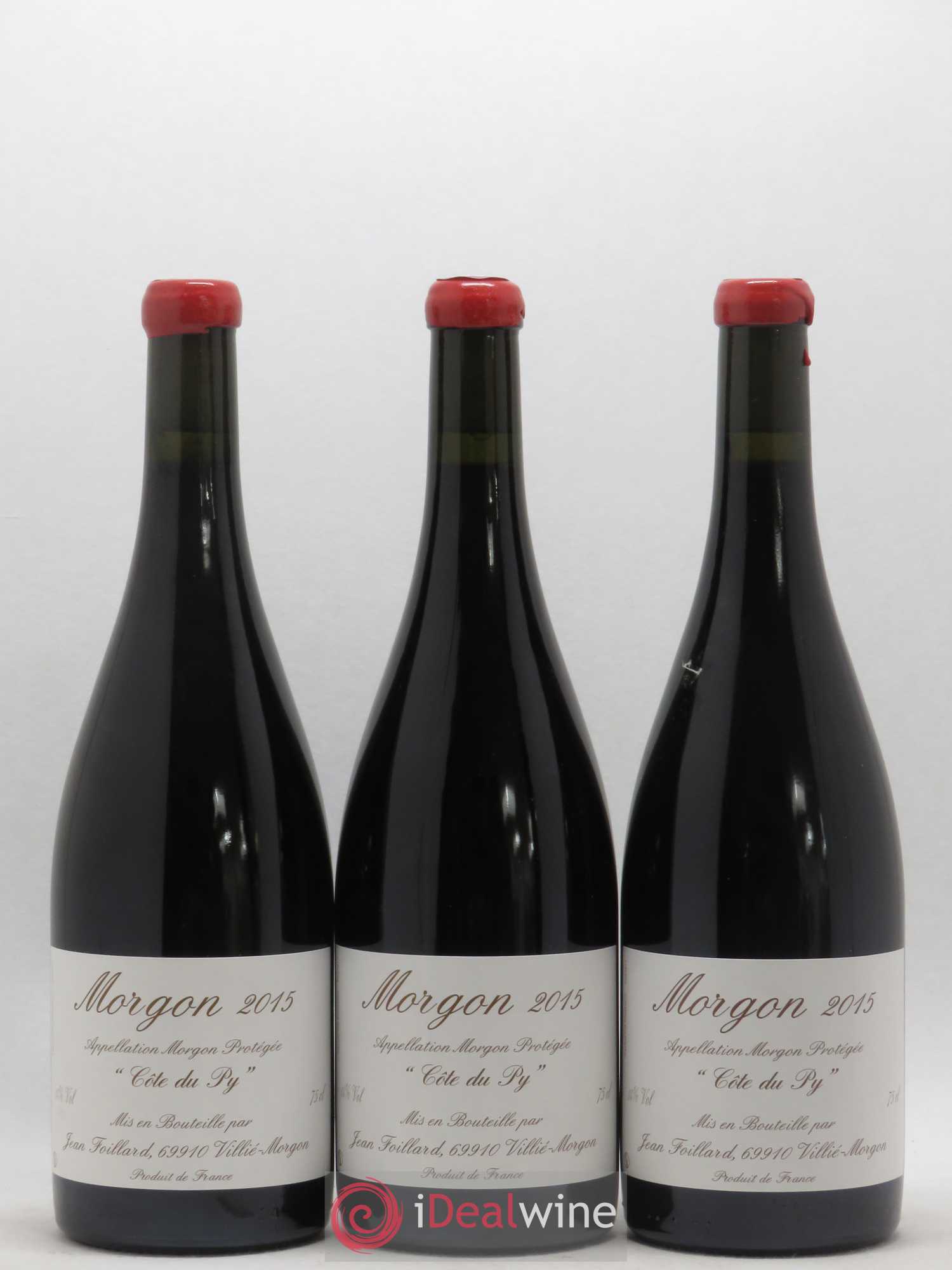 Morgon Côte du Py Jean Foillard 2015 - Lot de 3 bouteilles - 0