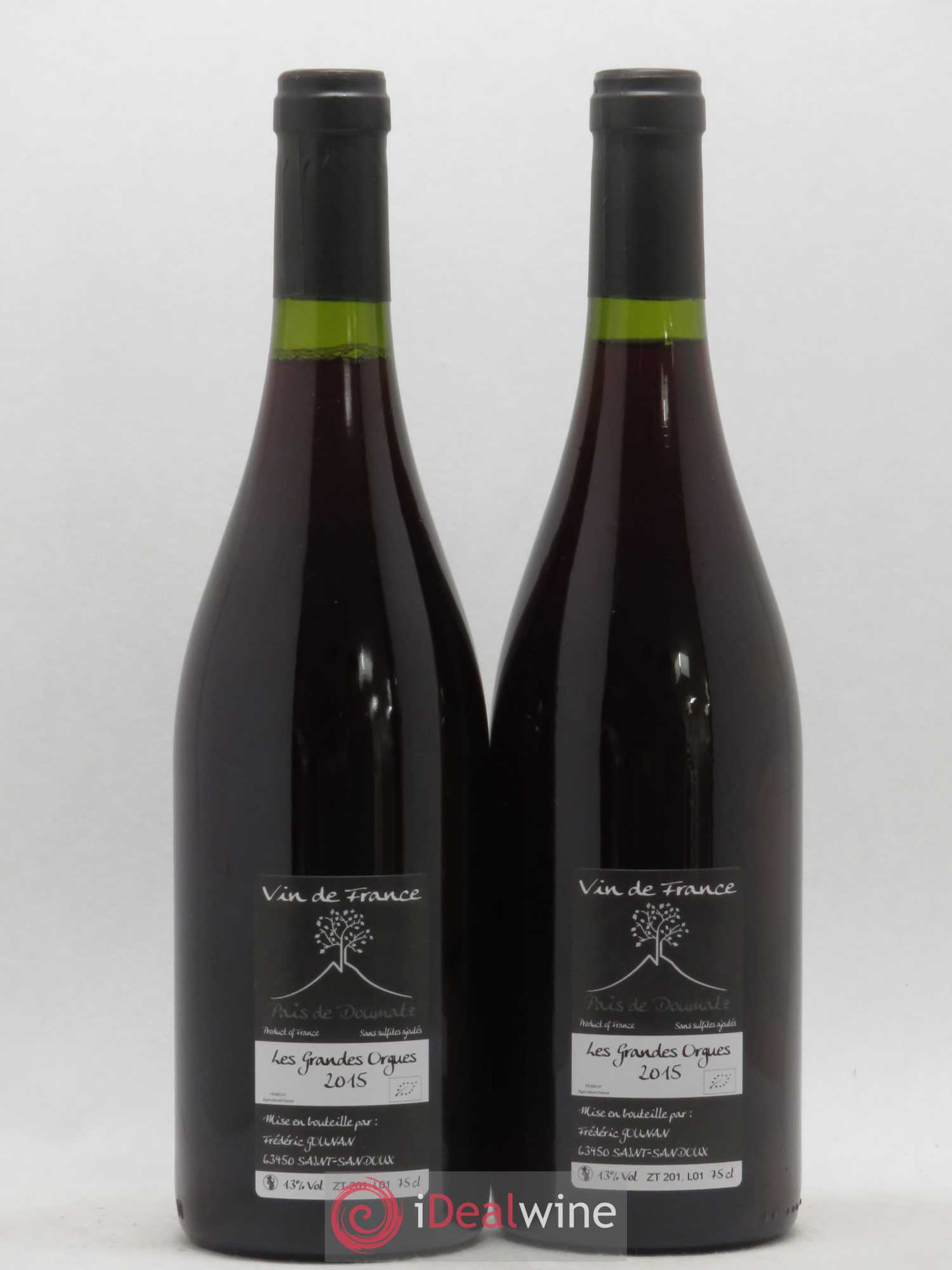 Vin de France Les Grandes Orgues Vignoble de l'Arbre Blanc 2015 - Lotto di 2 bottiglie - 1
