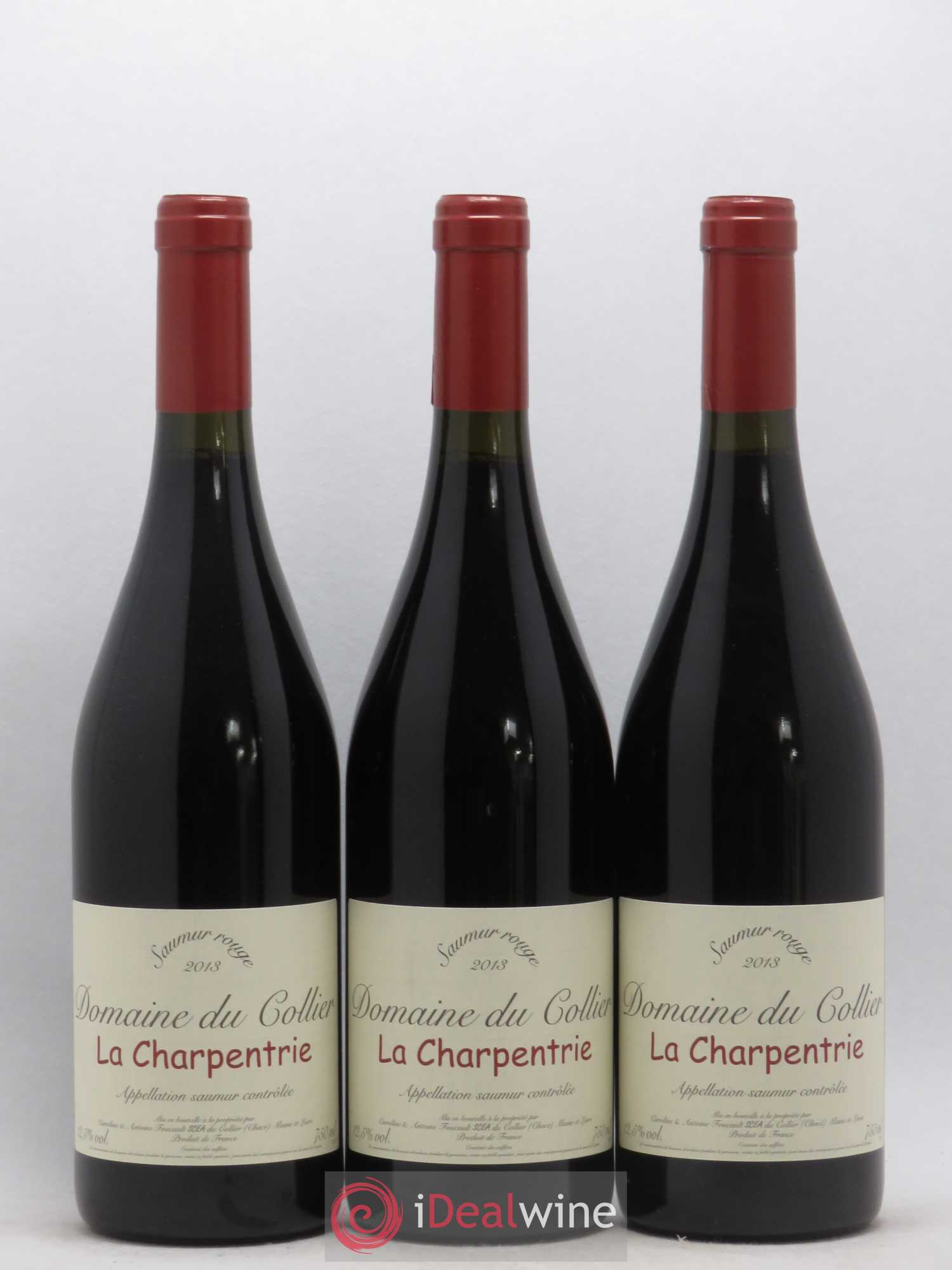 Saumur La Charpentrie Domaine du Collier 2013 - Lot de 3 bouteilles - 0