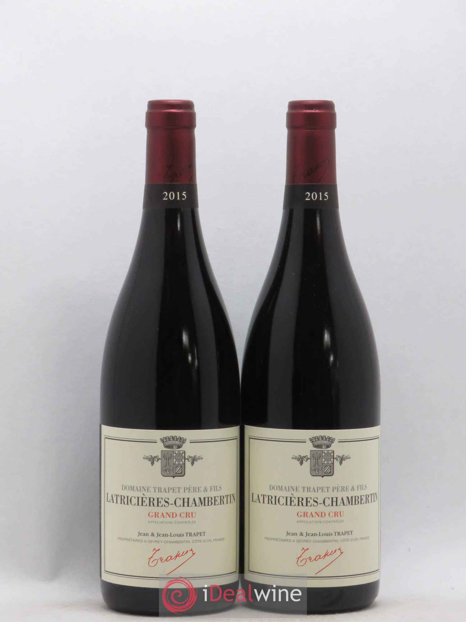 Latricières-Chambertin Grand Cru Domaine Trapet 2015 - Lot de 2 bouteilles - 0