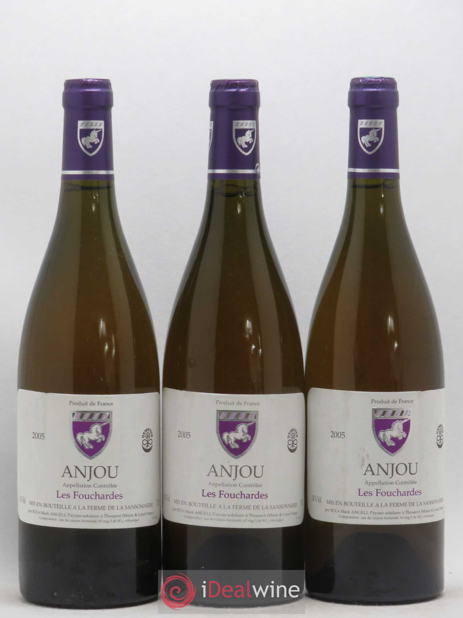Anjou Les Fouchardes Mark Angeli (Domaine) - Ferme de la Sansonnière 2005 - Lot de 3 bouteilles - 0