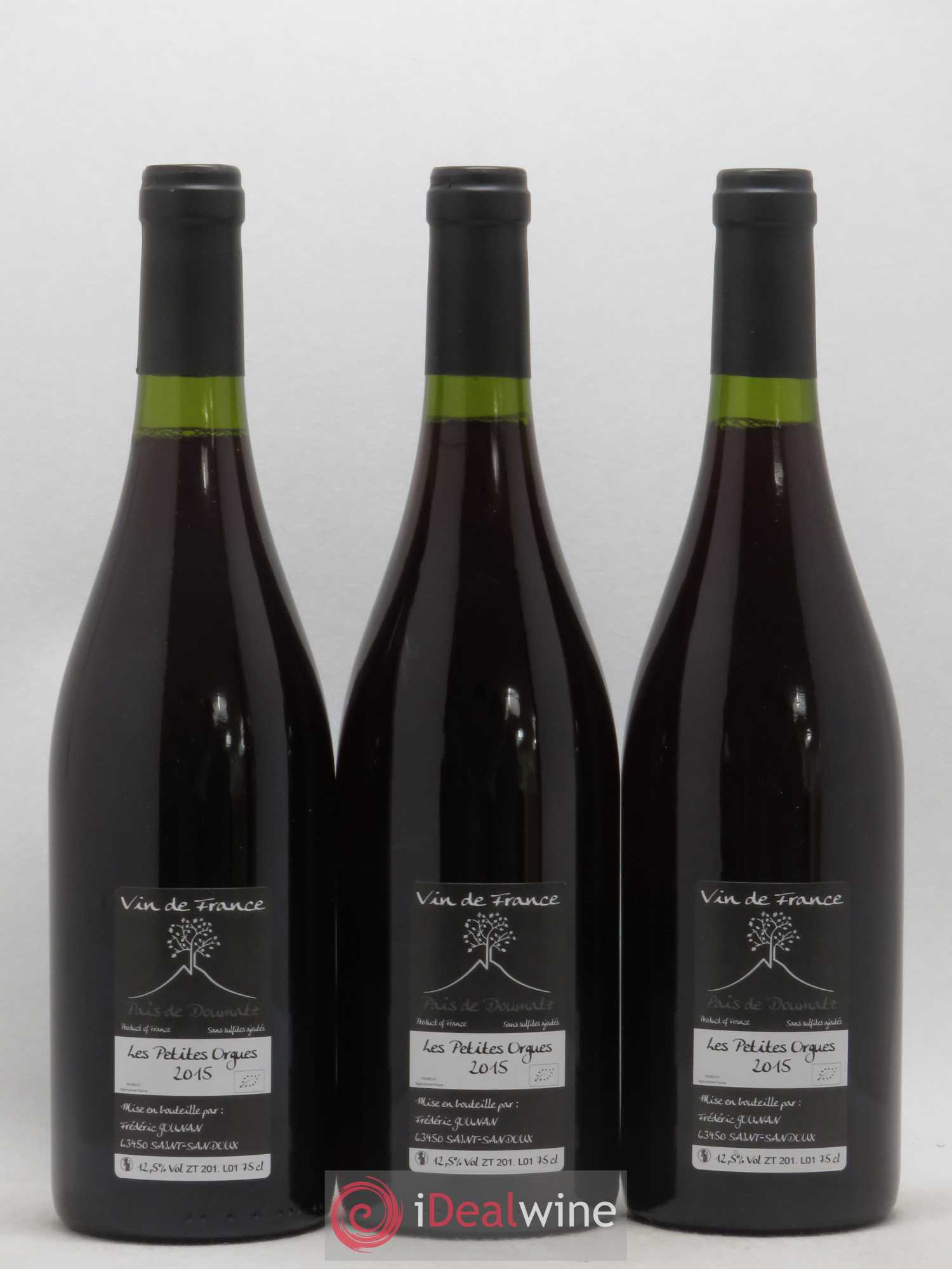 Vin de France Les Petites Orgues Vignoble de l'Arbre Blanc 2015 - Lot de 3 bouteilles - 1