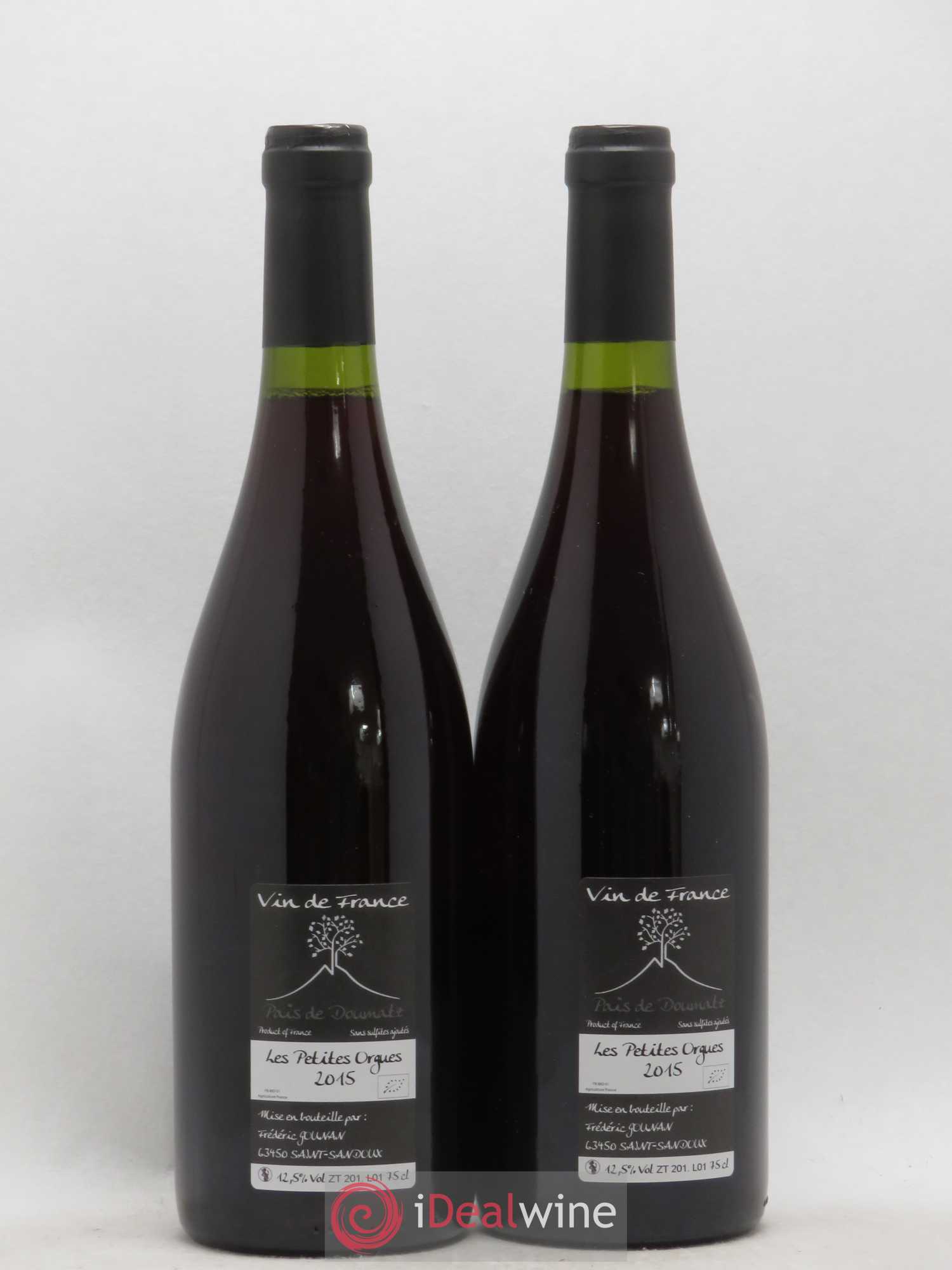Vin de France Les Petites Orgues Vignoble de l'Arbre Blanc 2015 - Lot de 2 bouteilles - 1