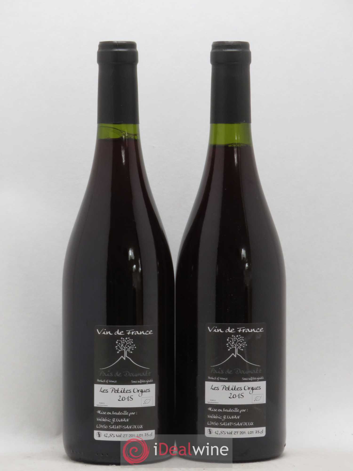 Vin de France Les Petites Orgues Vignoble de l'Arbre Blanc 2015 - Lot de 2 bouteilles - 1