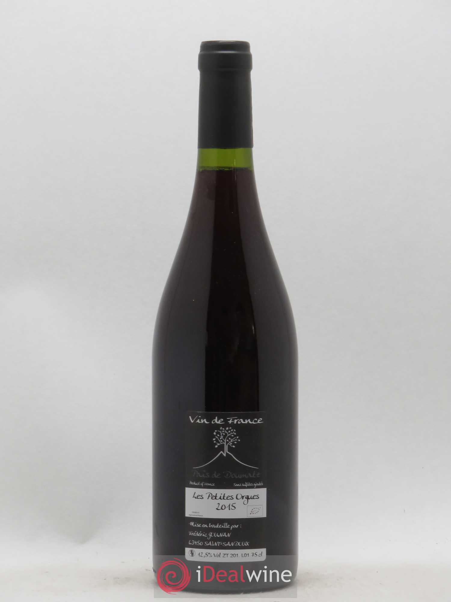Vin de France Les Petites Orgues Vignoble de l'Arbre Blanc 2015 - Lot de 1 bouteille - 1