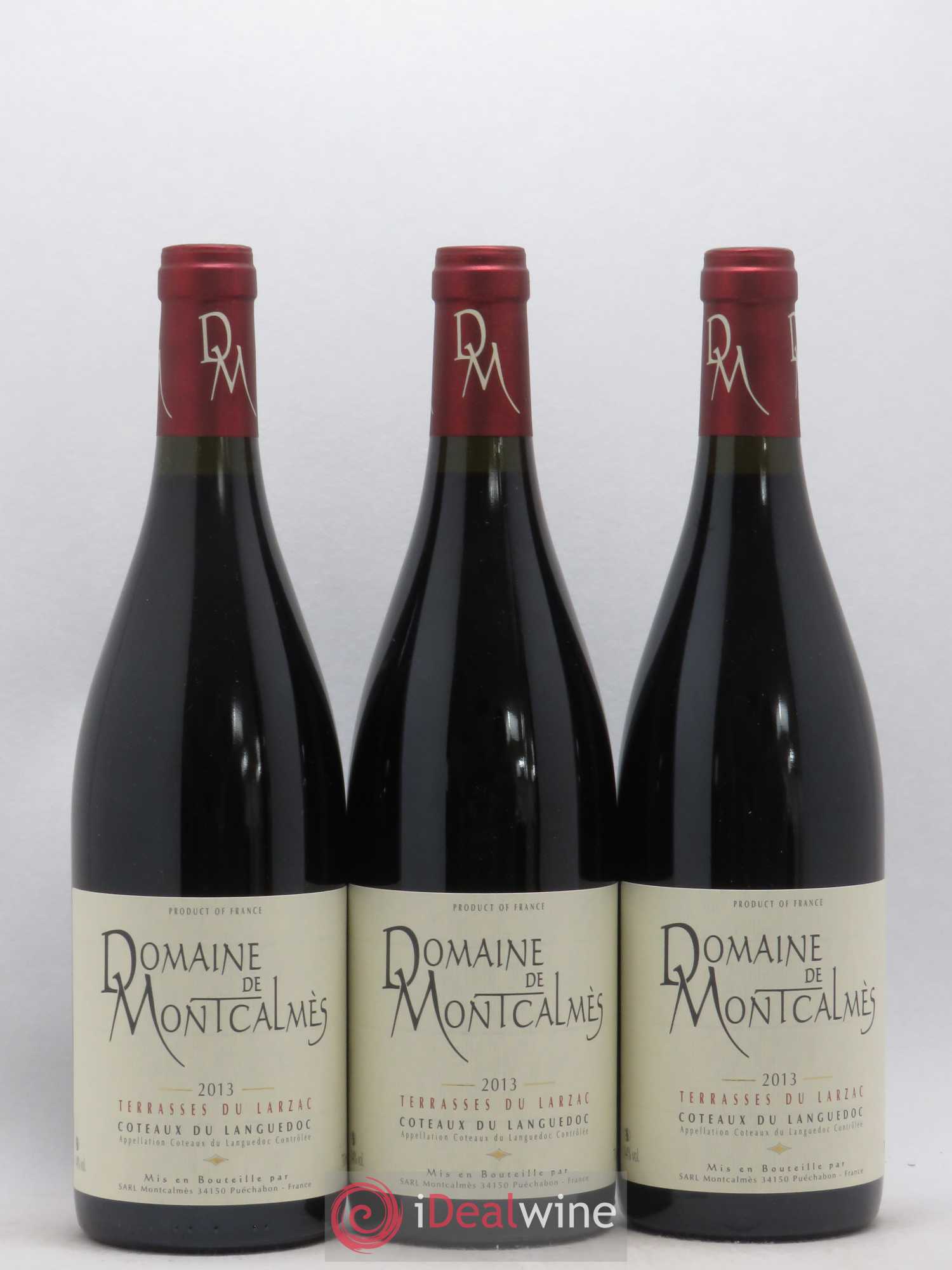 Terrasses du Larzac Domaine de Montcalmès Frédéric Pourtalié 2013 - Lot de 3 bouteilles - 0