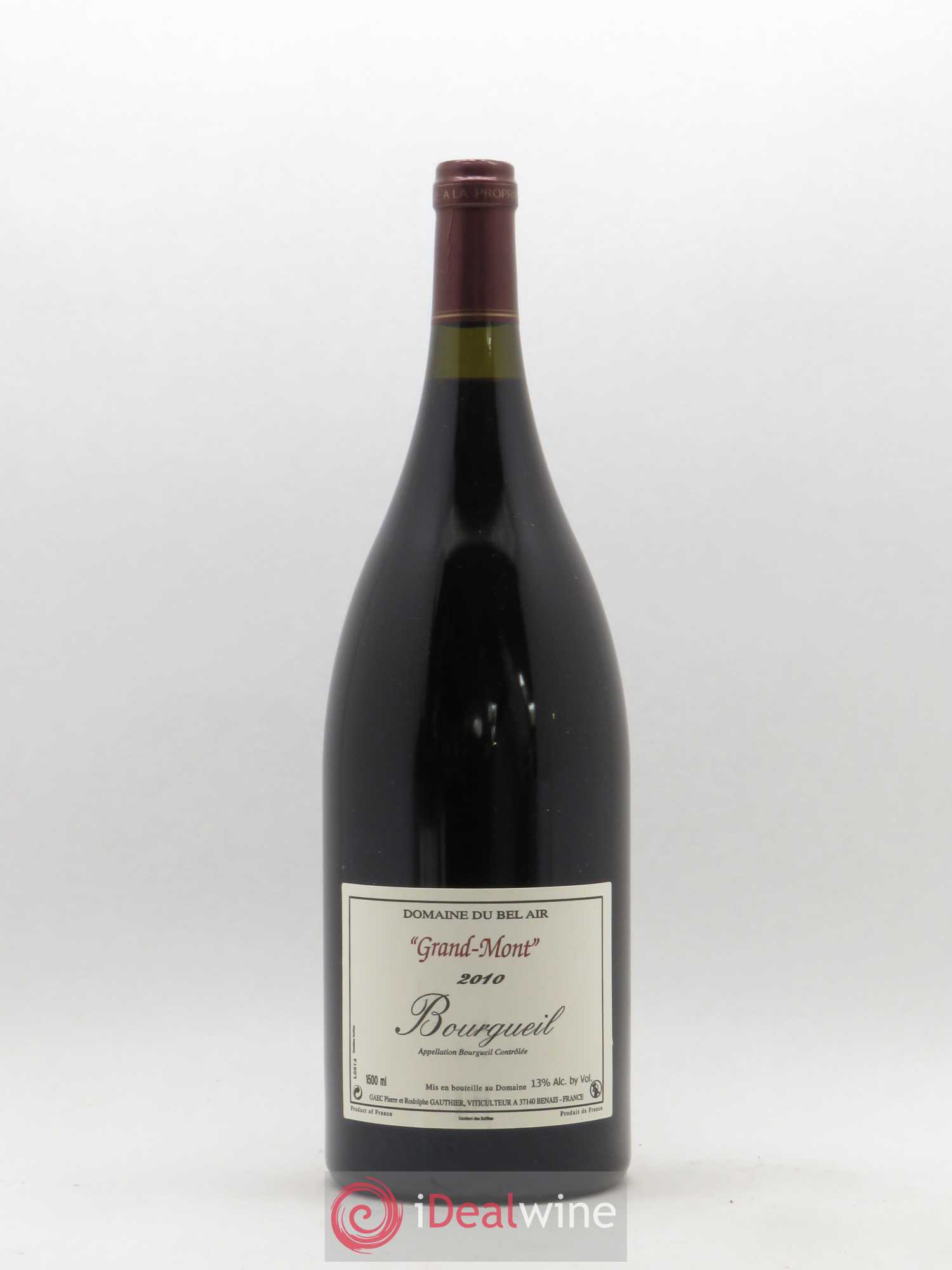 Bourgueil Grand Mont Domaine du Bel Air 2010 - Lot de 1 magnum - 0