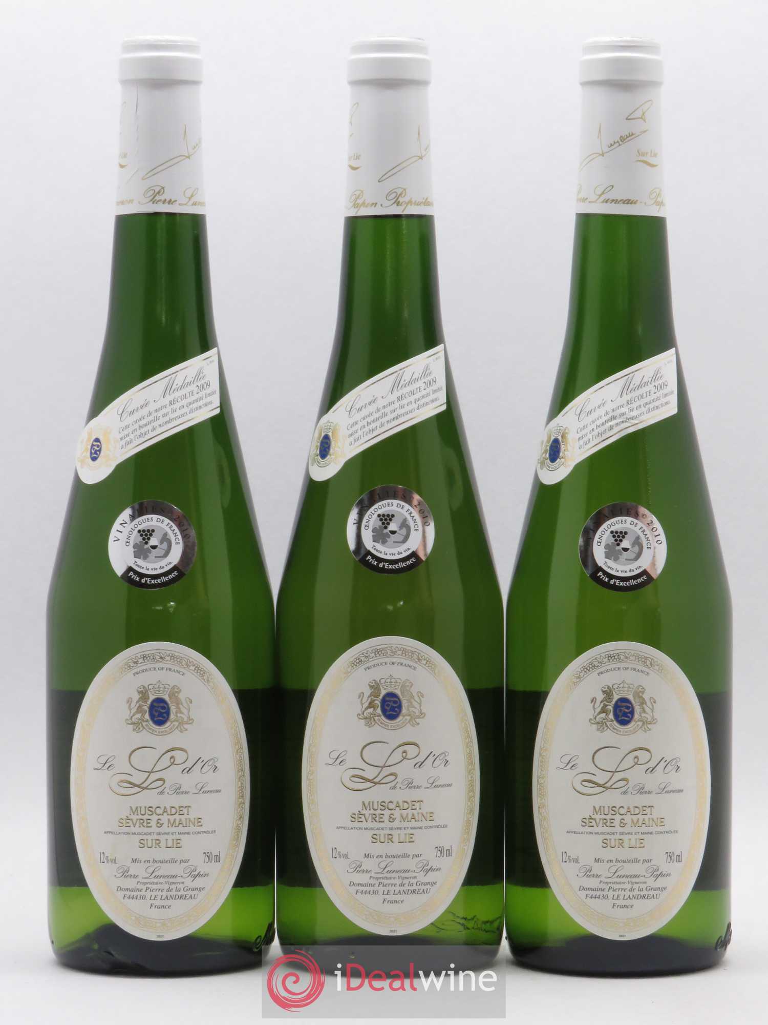 Muscadet-Sèvre-et-Maine L D'Or Luneau-Papin 2009 - Lot de 6 bouteilles - 1
