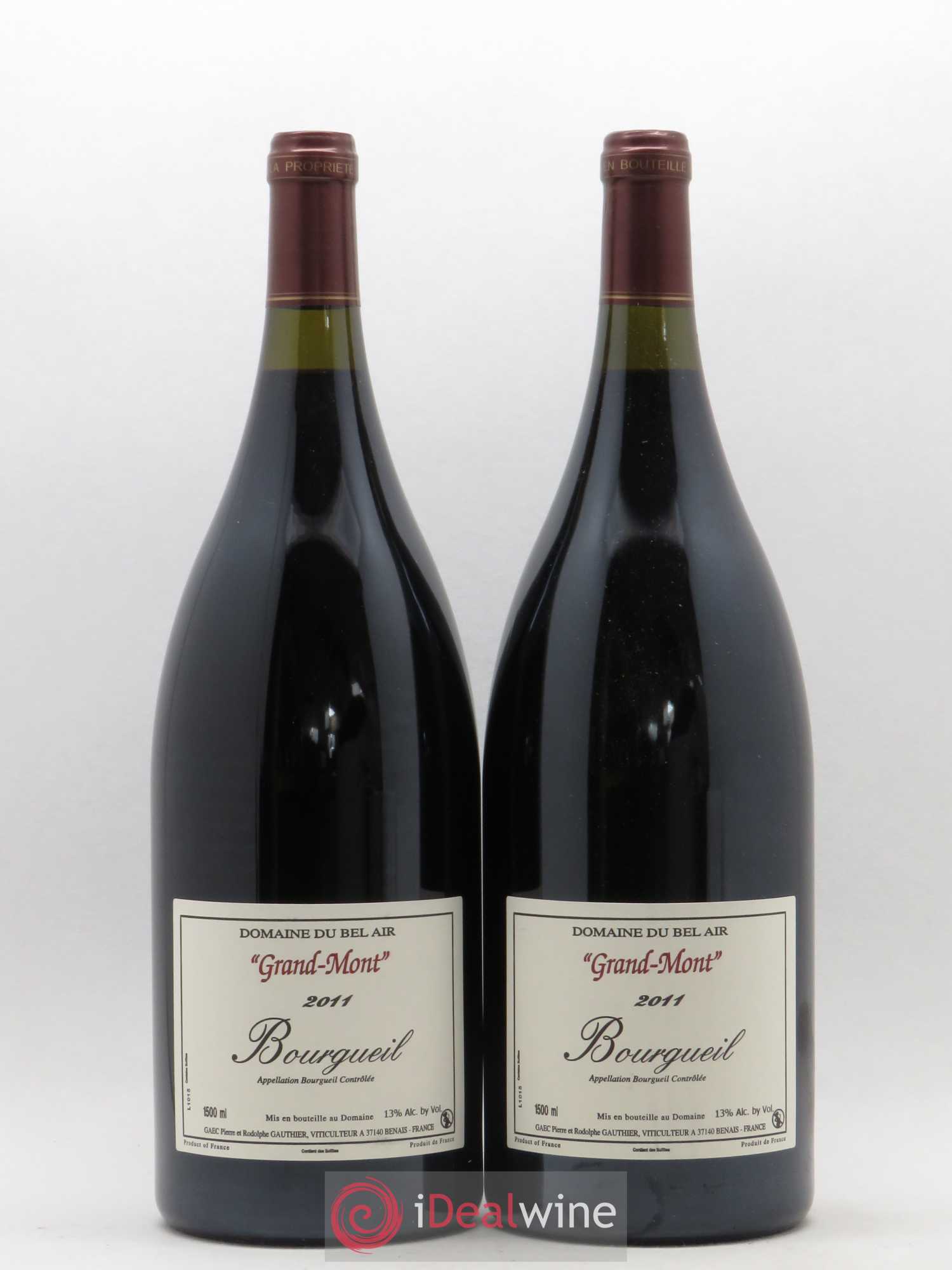Bourgueil Grand Mont Domaine du Bel Air 2011 - Lot de 2 magnums - 0