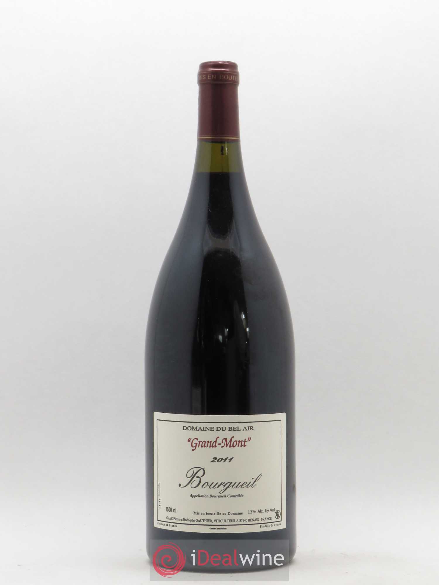 Bourgueil Grand Mont Domaine du Bel Air 2011 - Lot de 1 magnum - 0