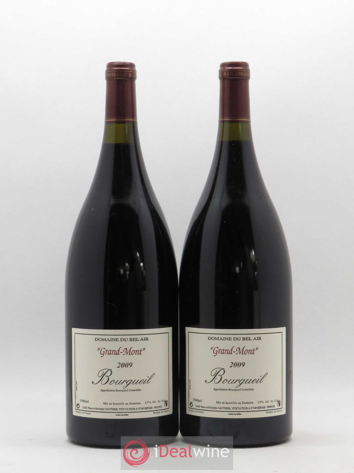 Bourgueil Grand Mont Domaine du Bel Air 2009 - Lot de 2 magnums - 0
