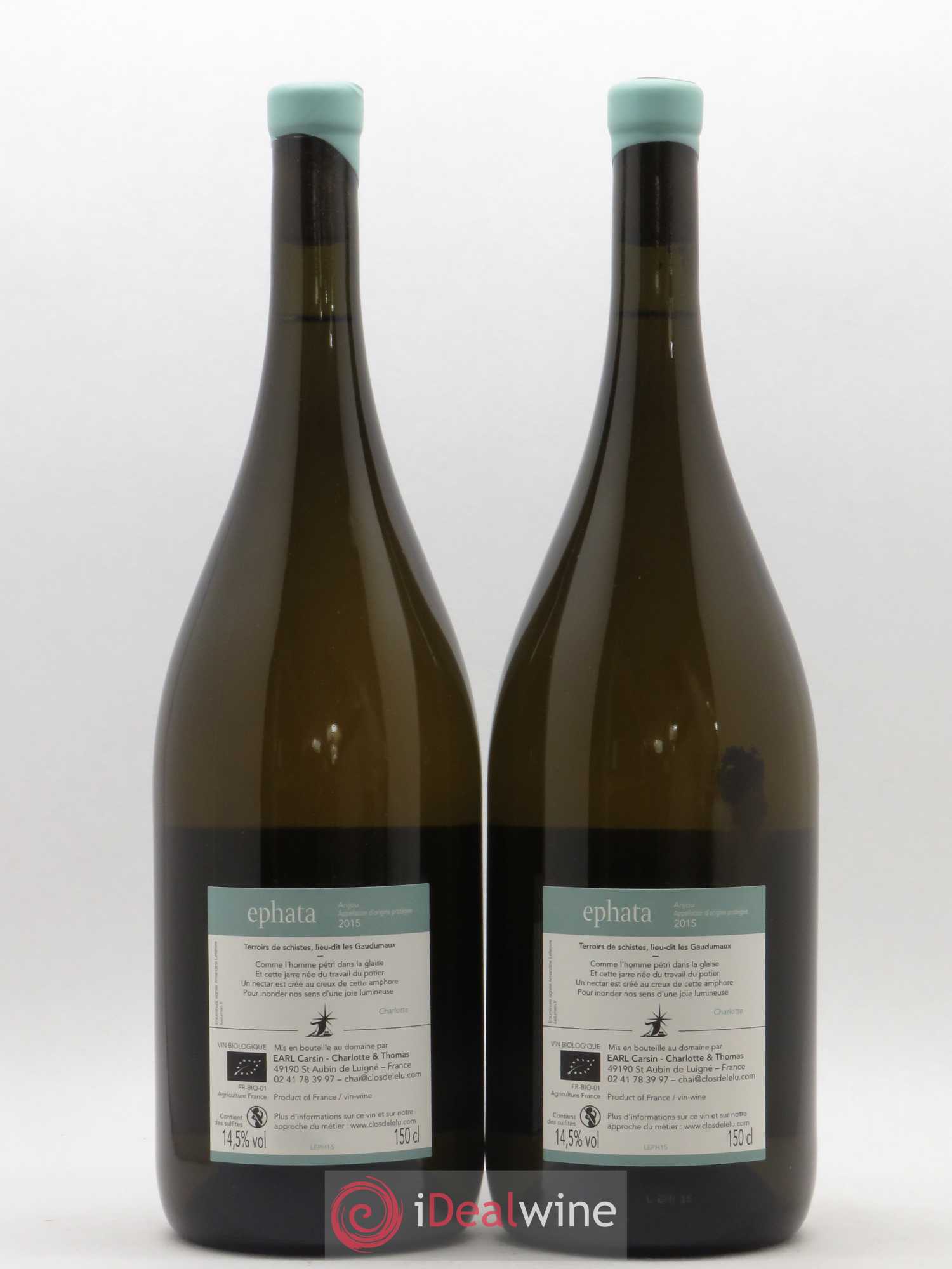 Anjou Ephata Clos De L'Elu 2015 - Posten von 2 Magnum - 1