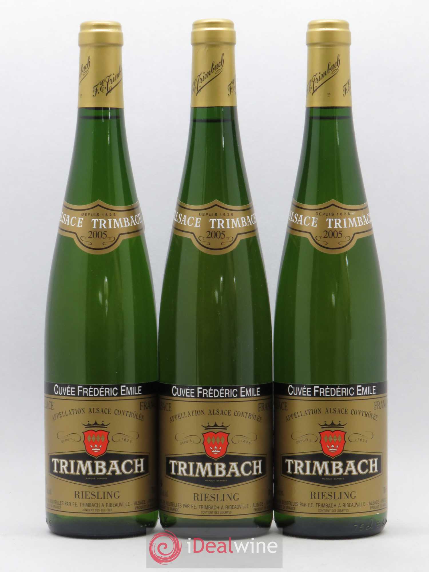 Alsace Riesling Cuvée Frédéric Emile Trimbach (Domaine) 2005 - Lot de 3 bouteilles - 0