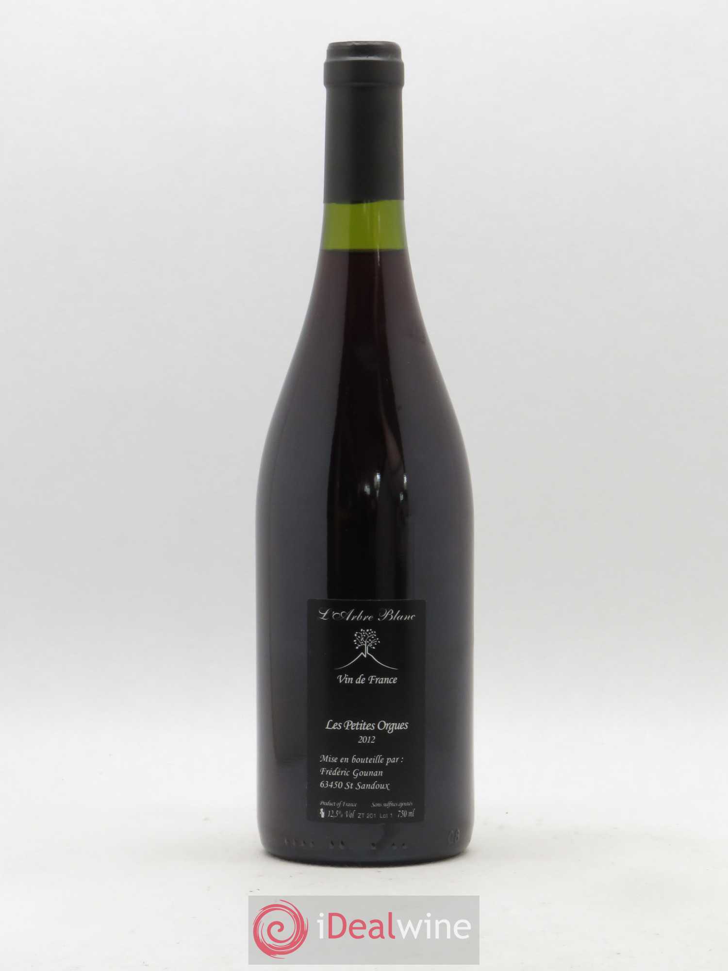 Vin de France Les Petites Orgues Vignoble de l'Arbre Blanc 2012 - Lotto di 1 bottiglia - 1