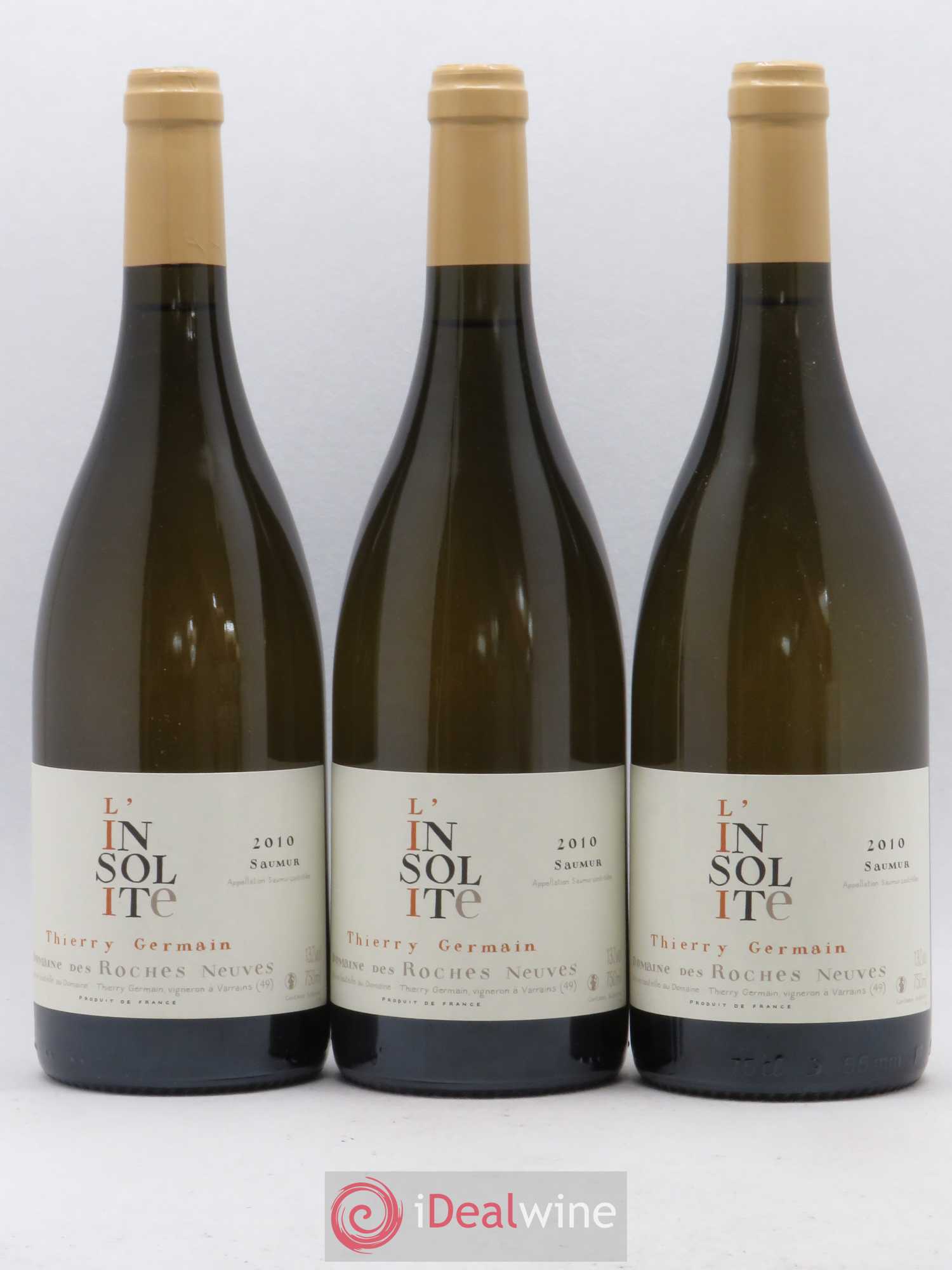 Saumur Insolite Domaine des Roches Neuves - Thierry Germain 2010 - Lot de 3 bouteilles - 0