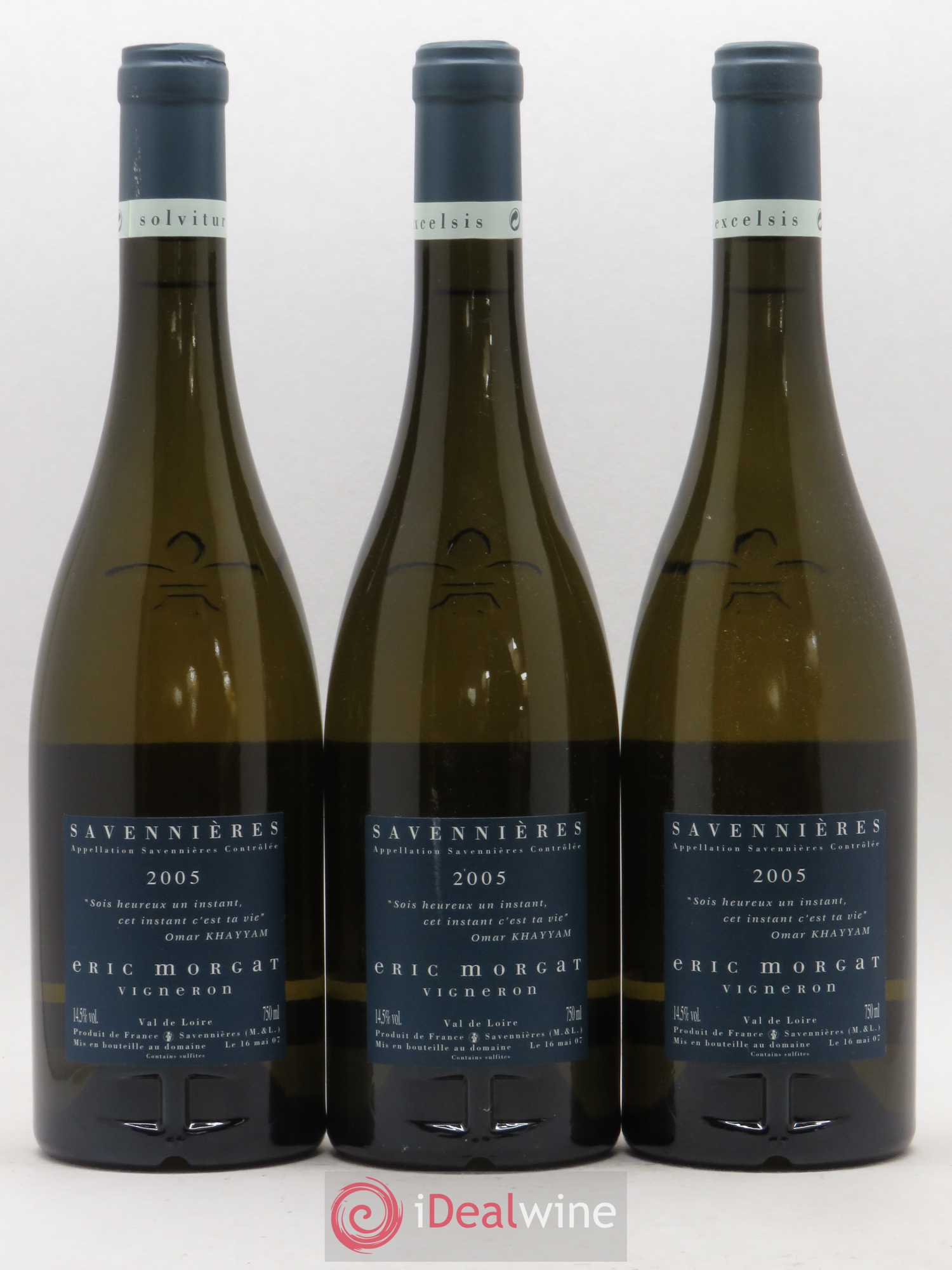 Savennières L'Enclos Eric Morgat 2005 - Lot de 3 bouteilles - 1