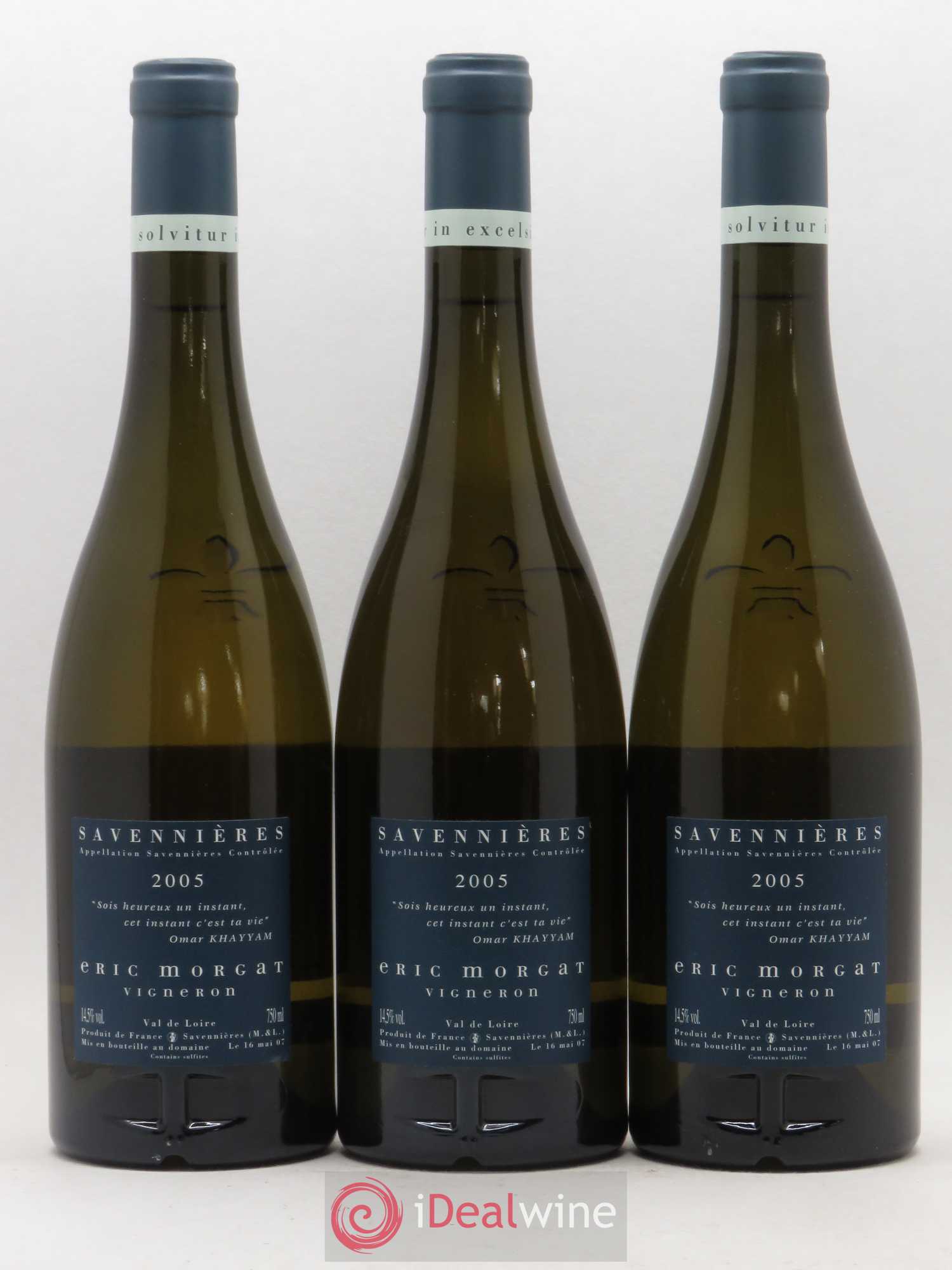 Savennières L'Enclos Eric Morgat 2005 - Lot de 3 bouteilles - 1