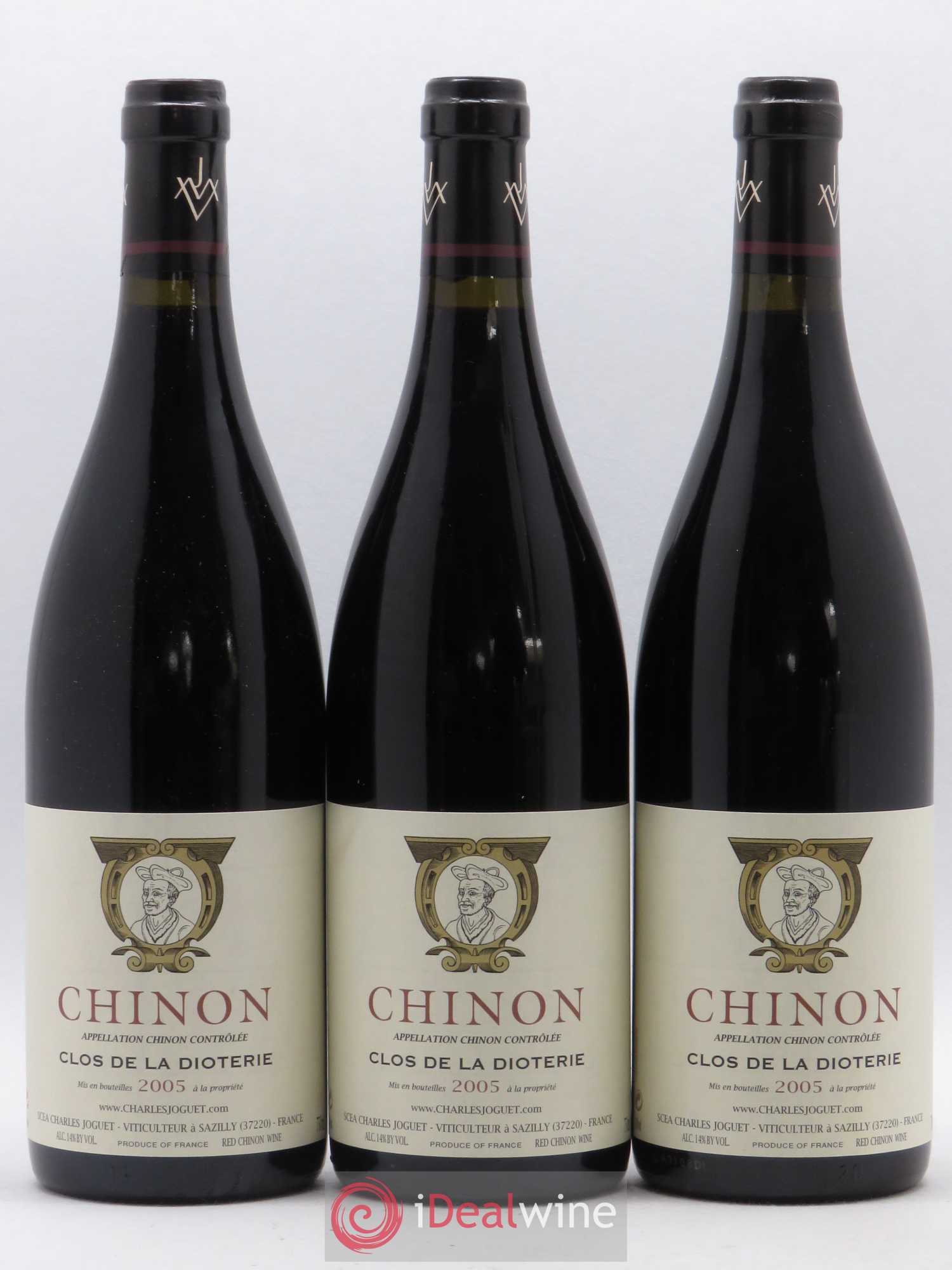 Chinon Clos de La Dioterie Charles Joguet 2005 - Lot de 3 bouteilles - 0
