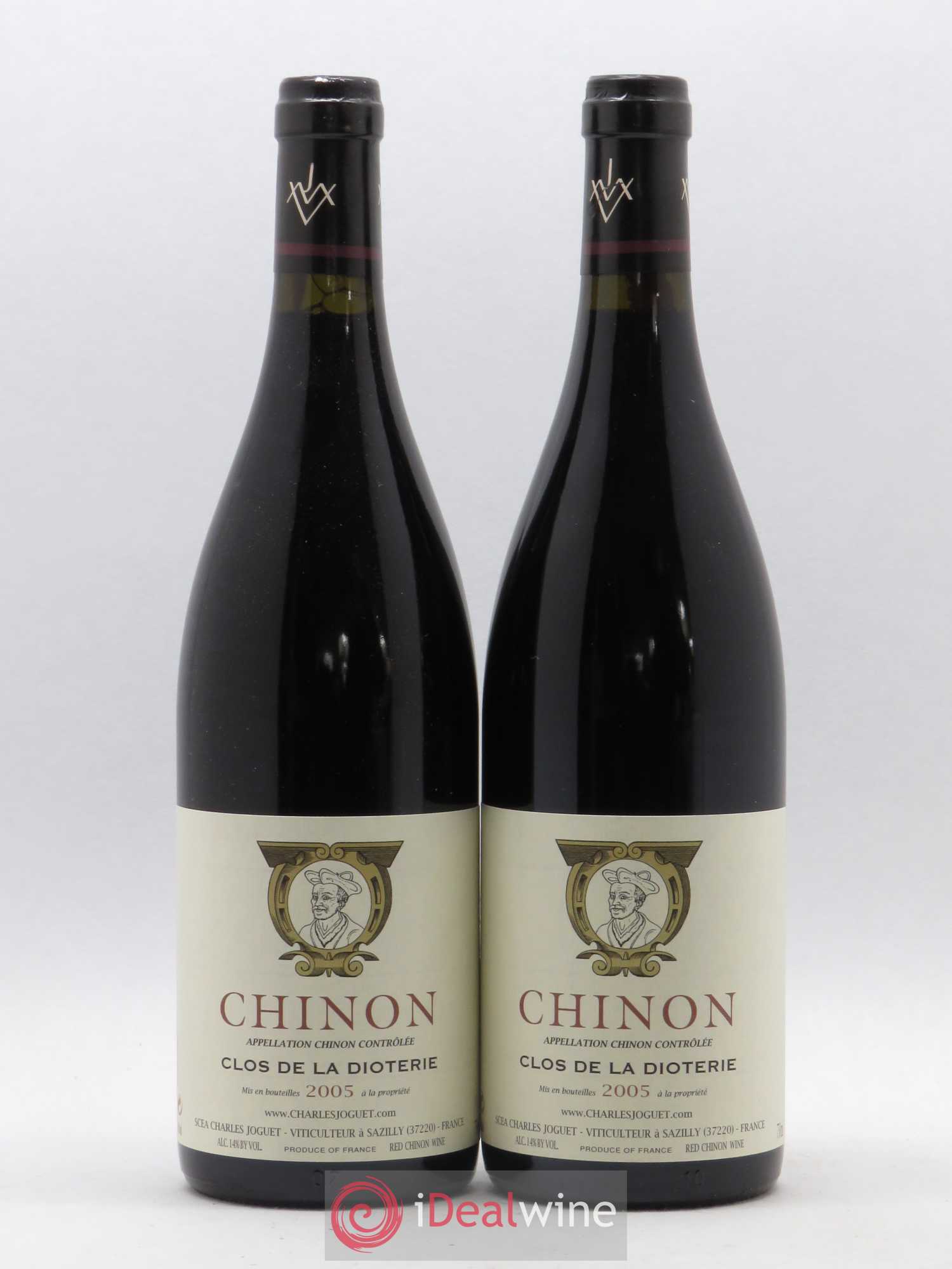 Chinon Clos de La Dioterie Charles Joguet 2005 - Lot de 2 bouteilles - 0