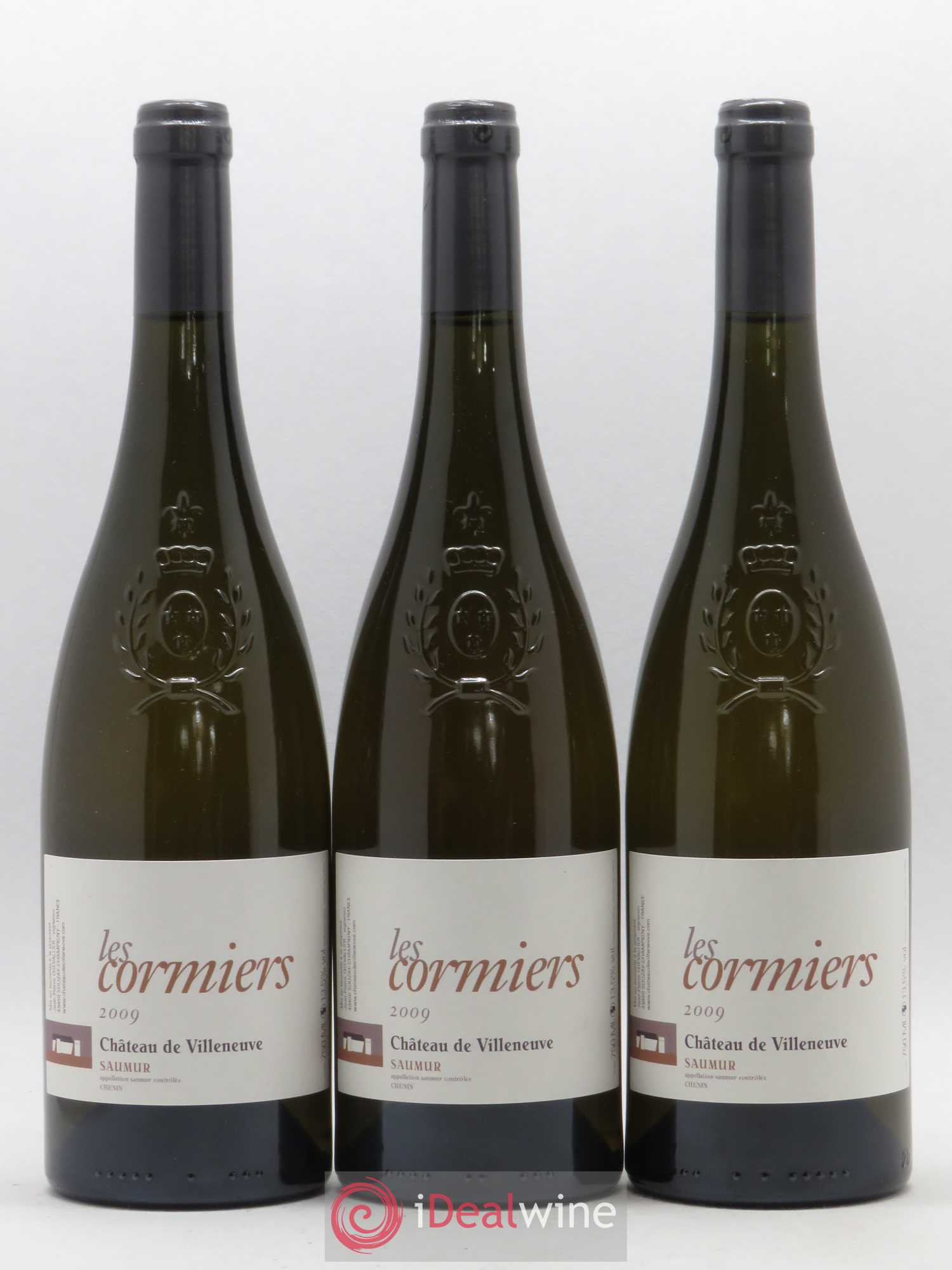 Saumur Les Cormiers Château de Villeneuve 2009 - Lot de 3 bouteilles - 0
