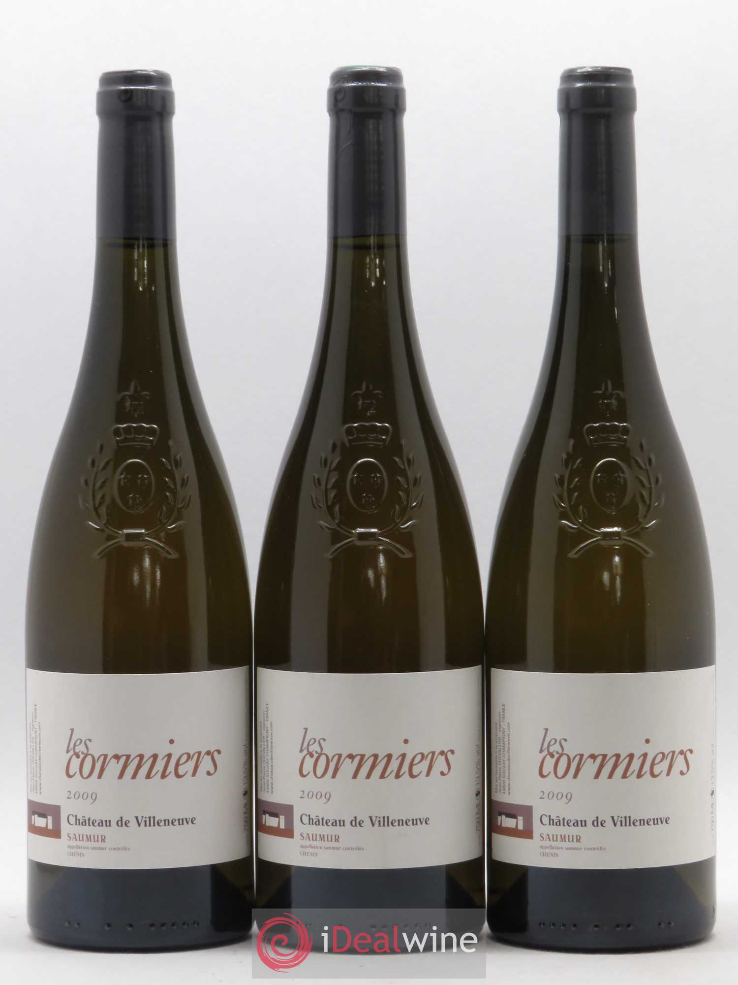 Saumur Les Cormiers Château de Villeneuve 2009 - Lot de 3 bouteilles - 0