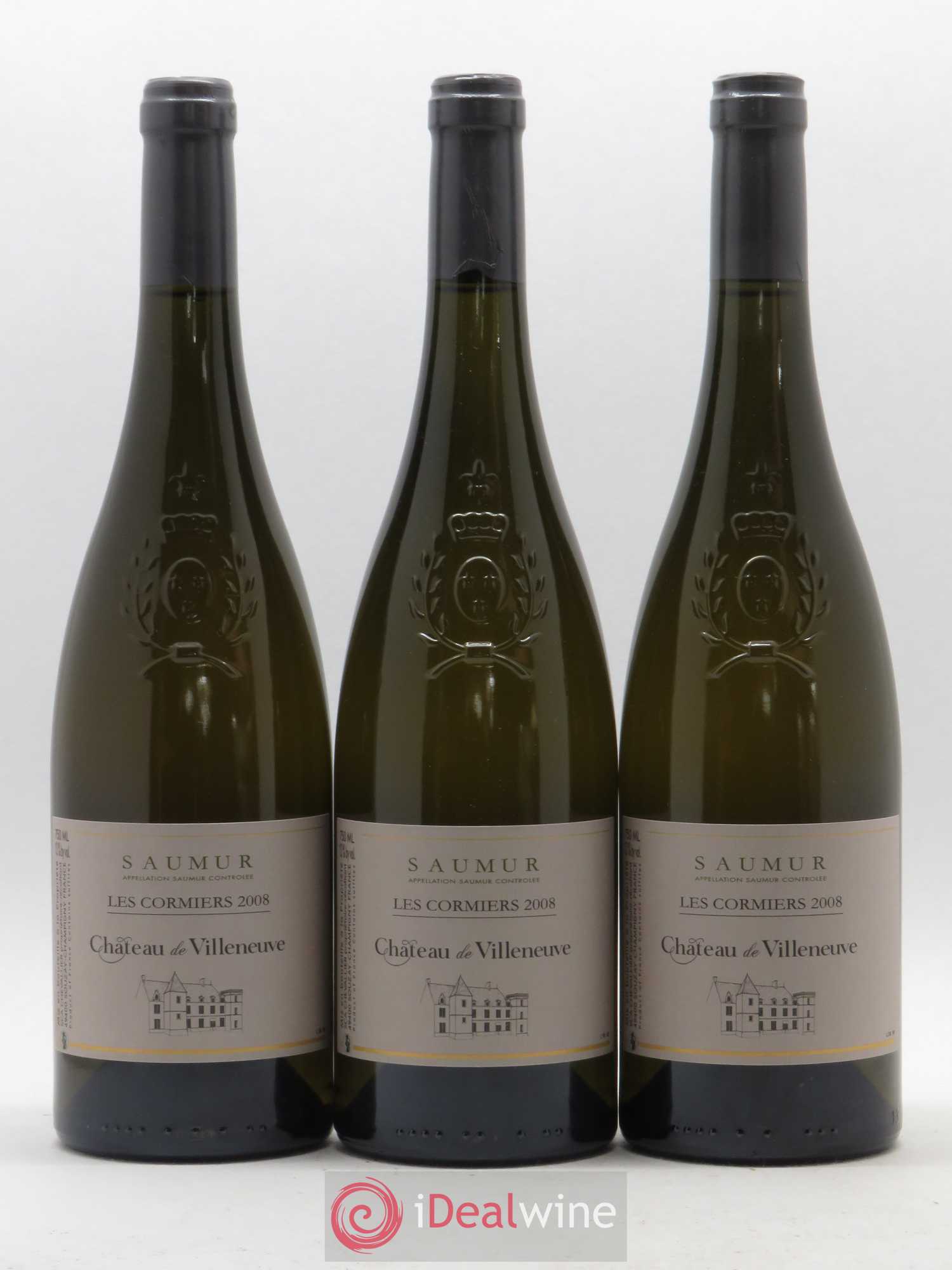 Saumur Les Cormiers Château de Villeneuve 2008 - Lot de 6 bouteilles - 1
