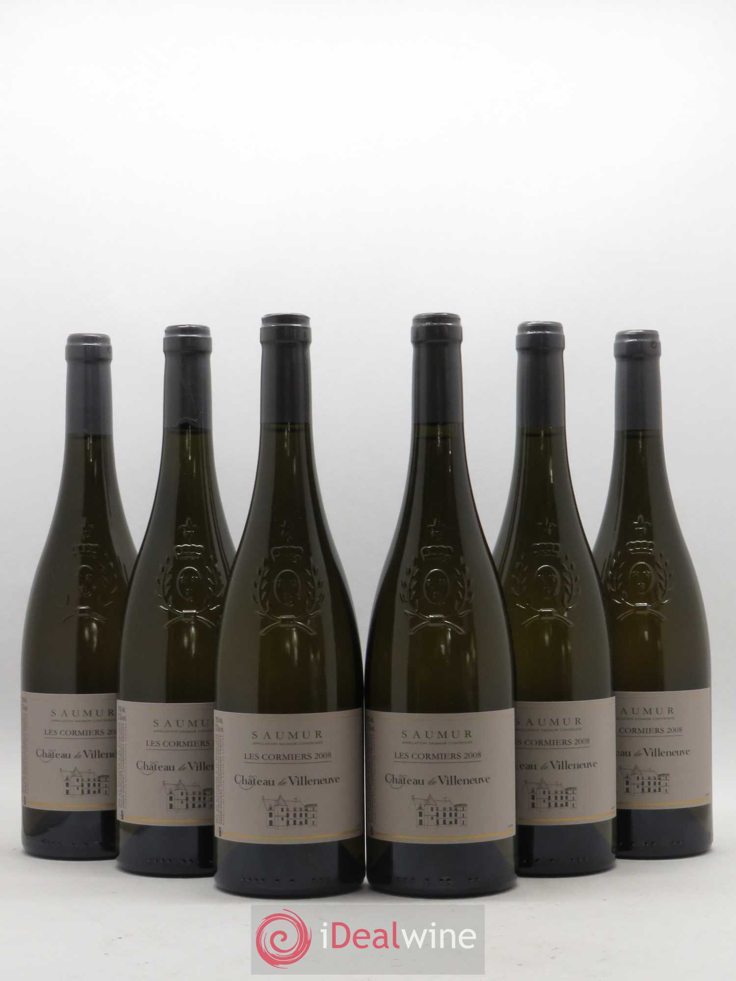Saumur Les Cormiers Château de Villeneuve 2008 - Lot de 6 bouteilles - 0