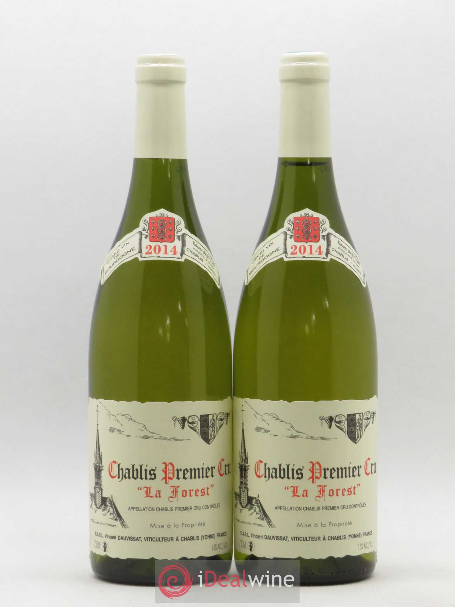Chablis 1er Cru La Forest Vincent Dauvissat (Domaine) 2014 - Lot de 2 bouteilles - 0