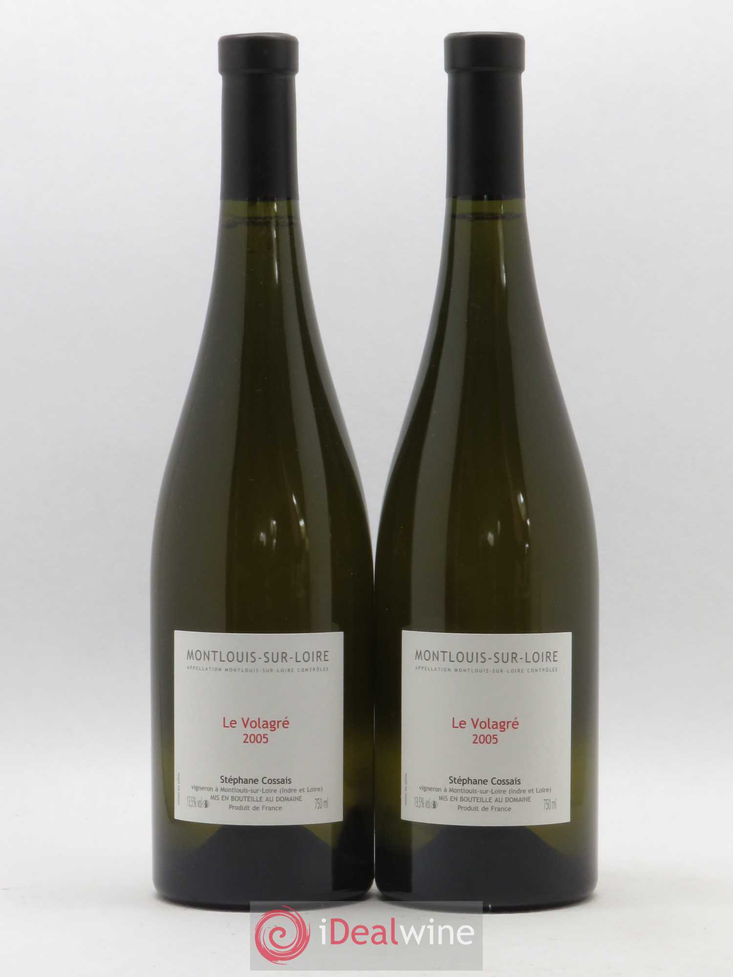 Montlouis-sur-Loire Le Volagré Stéphane Cossais 2005 - Lot de 2 bouteilles - 0