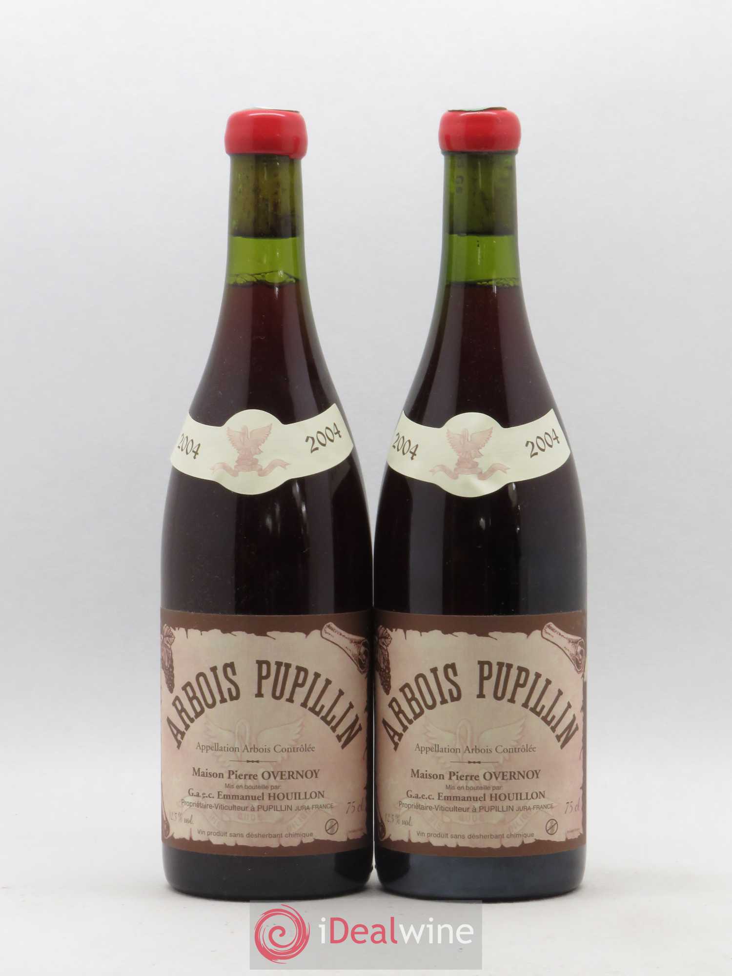 Arbois-Pupillin Poulsard (cire rouge) Overnoy-Houillon (Domaine) 2004 - Lot de 2 bouteilles - 0