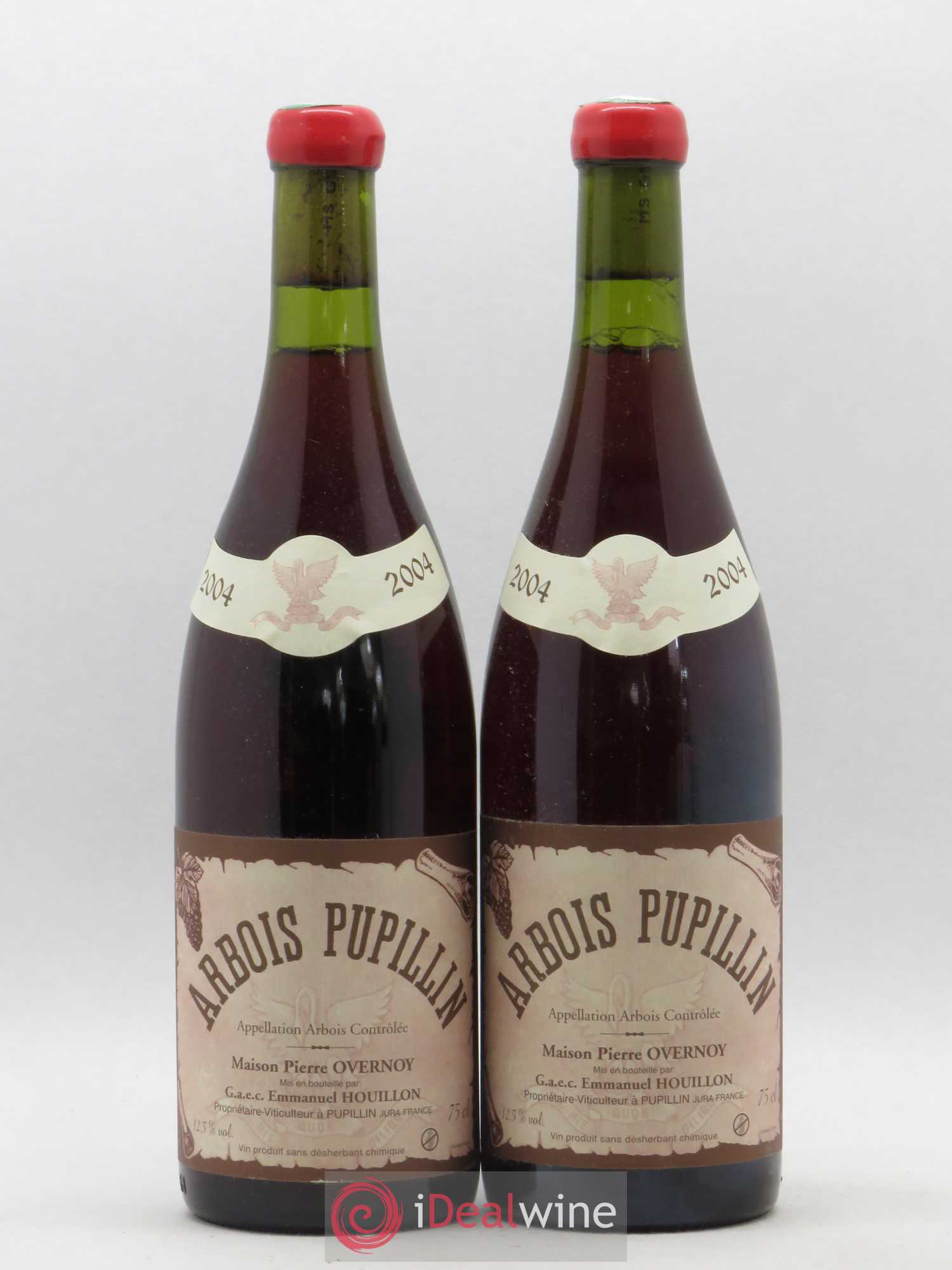 Arbois-Pupillin Poulsard (cire rouge) Overnoy-Houillon (Domaine) 2004 - Lot de 2 bouteilles - 0