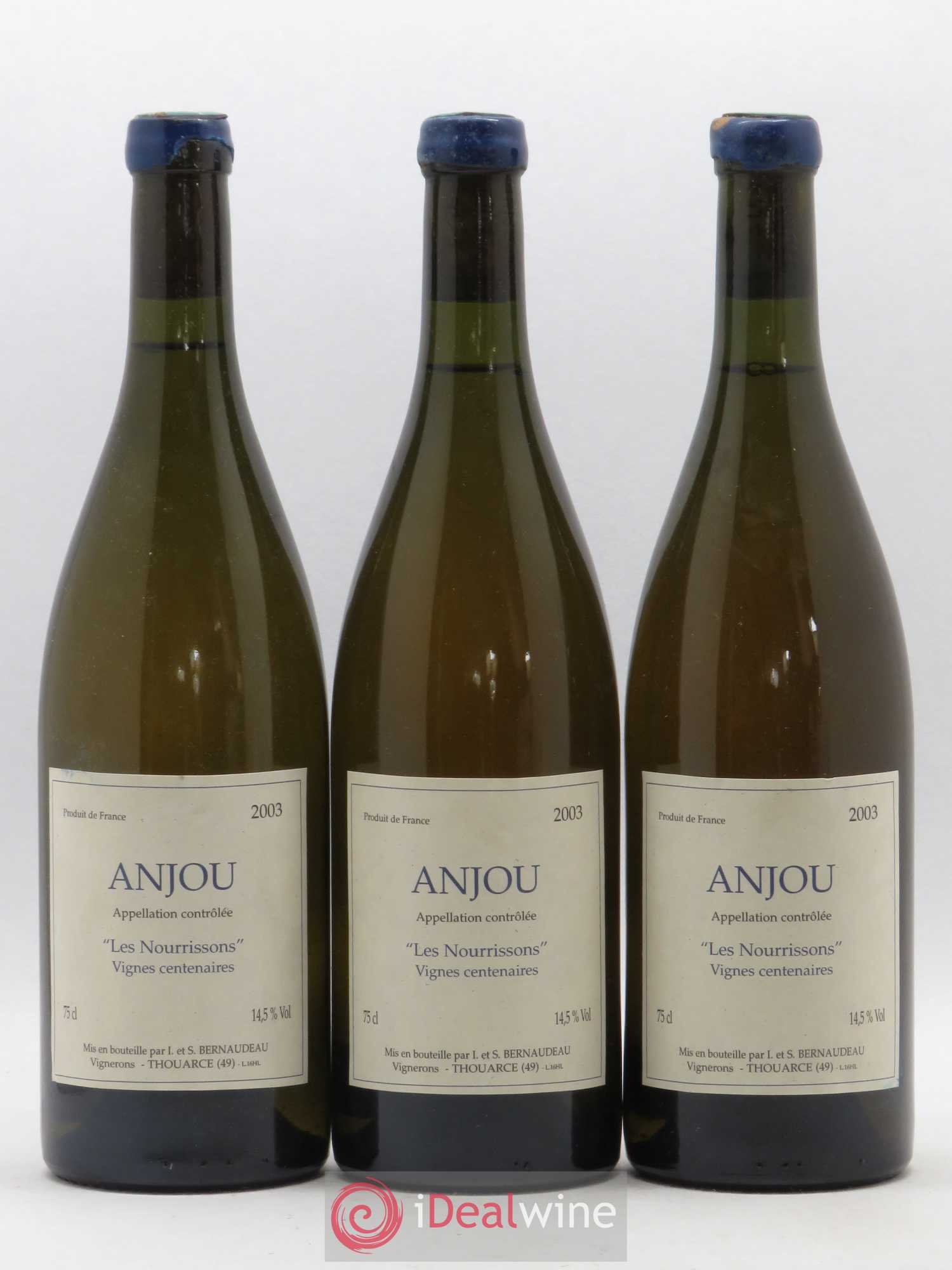 Anjou Les Nourrissons Vignes Centenaires Stéphane Bernaudeau (Domaine) 2003 - Lot de 3 bouteilles - 0