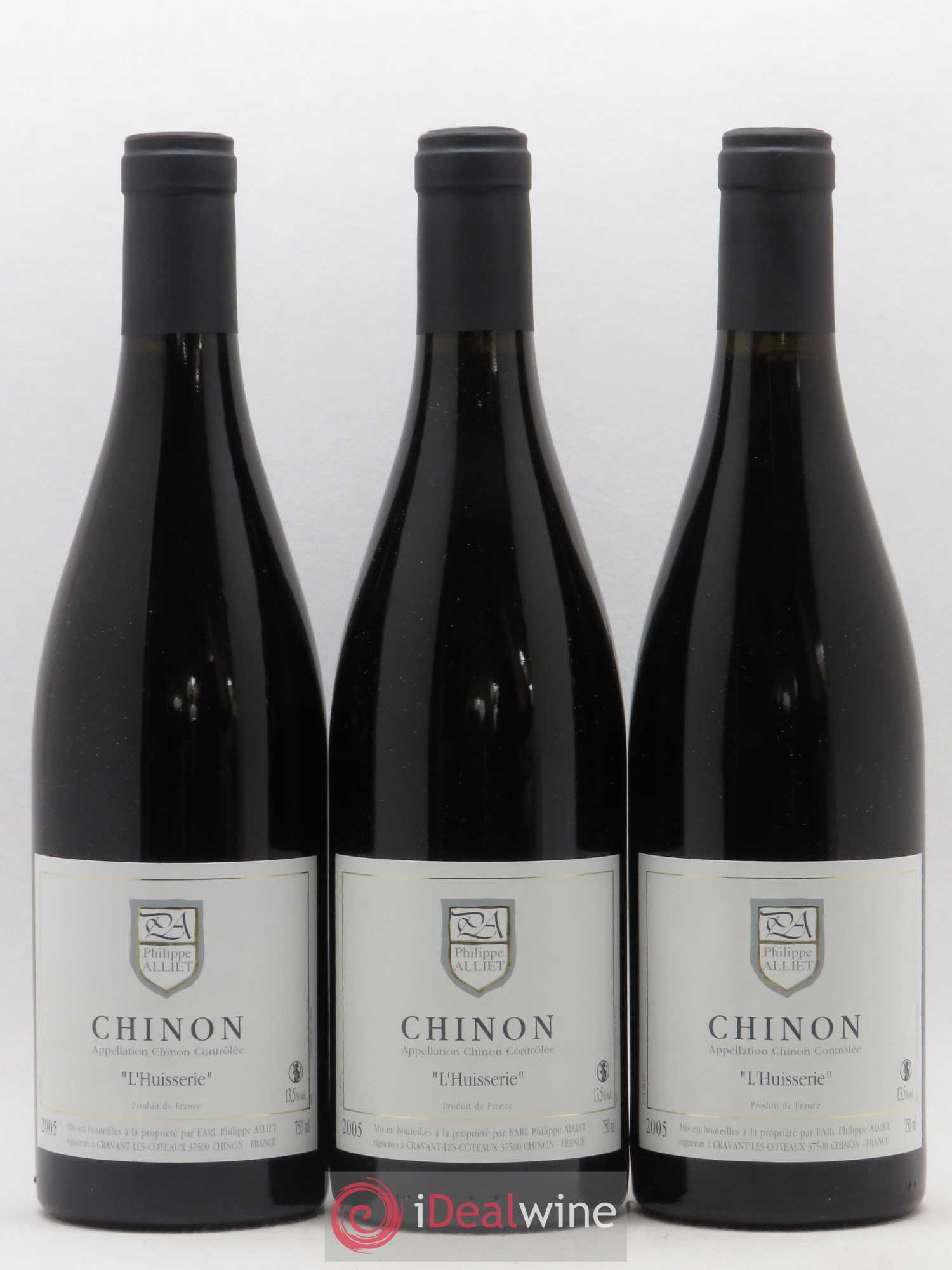 Chinon L'Huisserie Philippe Alliet 2005 - Lot de 3 bouteilles - 0