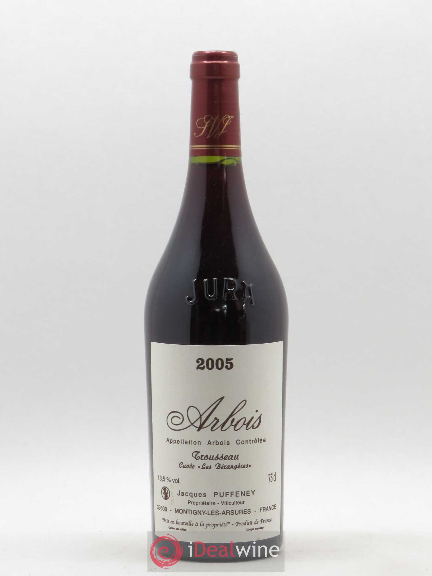 Arbois Trousseau Cuvée Les Bérangères Jacques Puffeney 2005 - Lot de 1 bouteille - 0